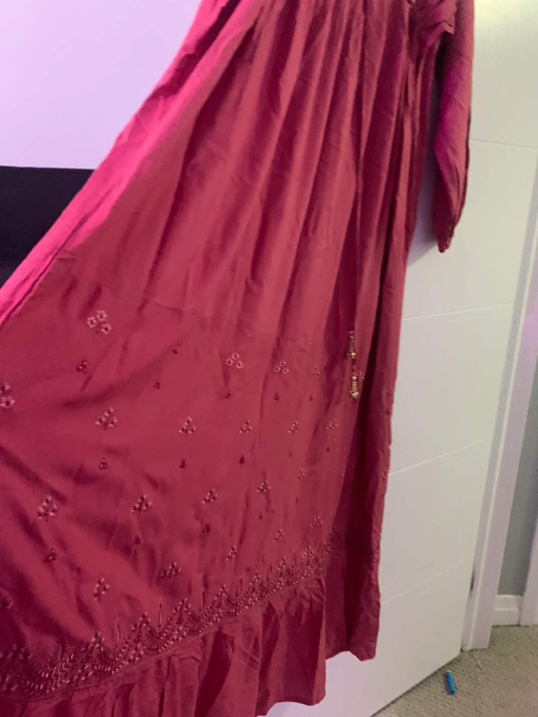 Embroidered Maxi Dress - photo 3