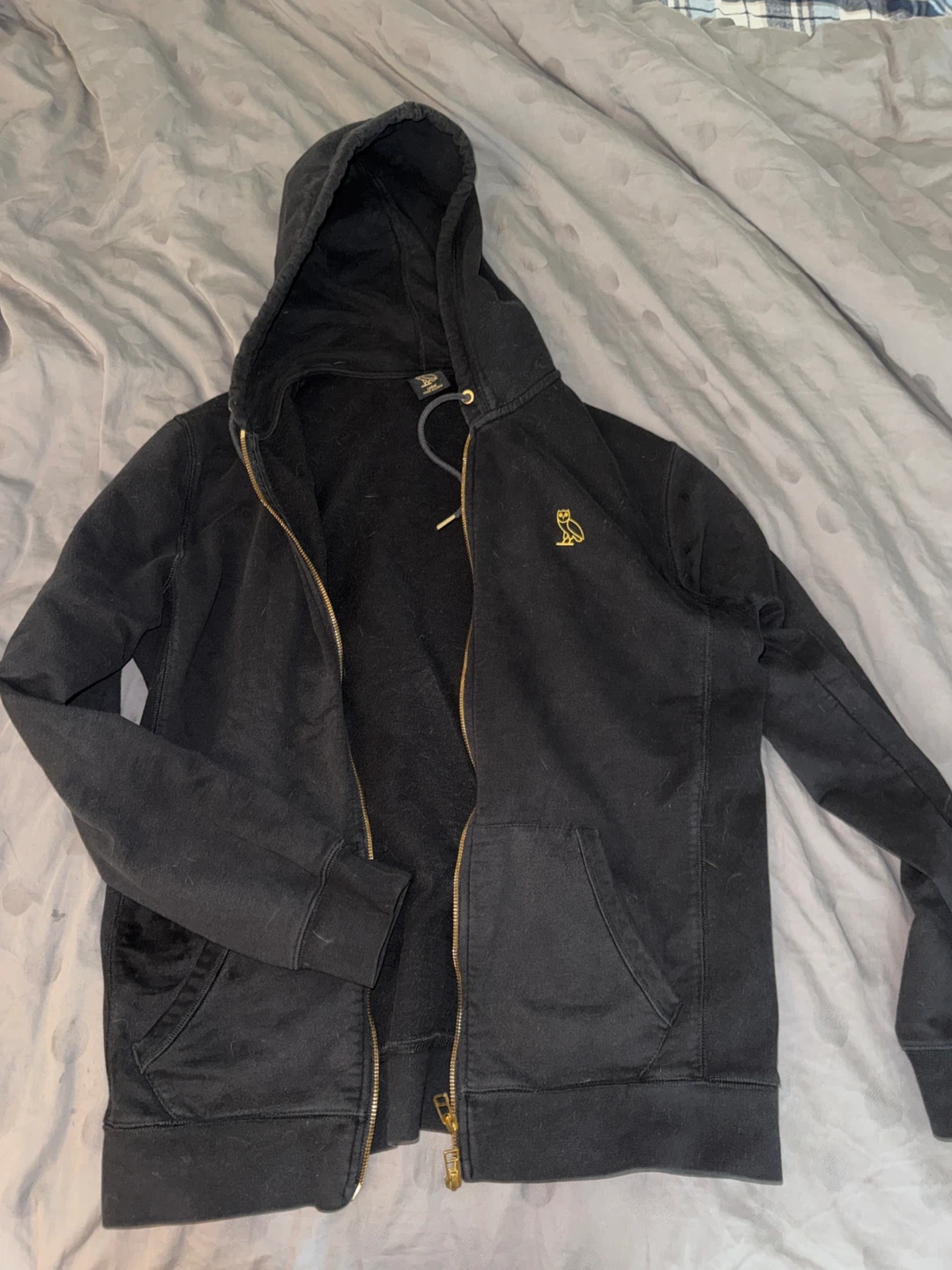 OVO Zip-Up Hoodie - Black