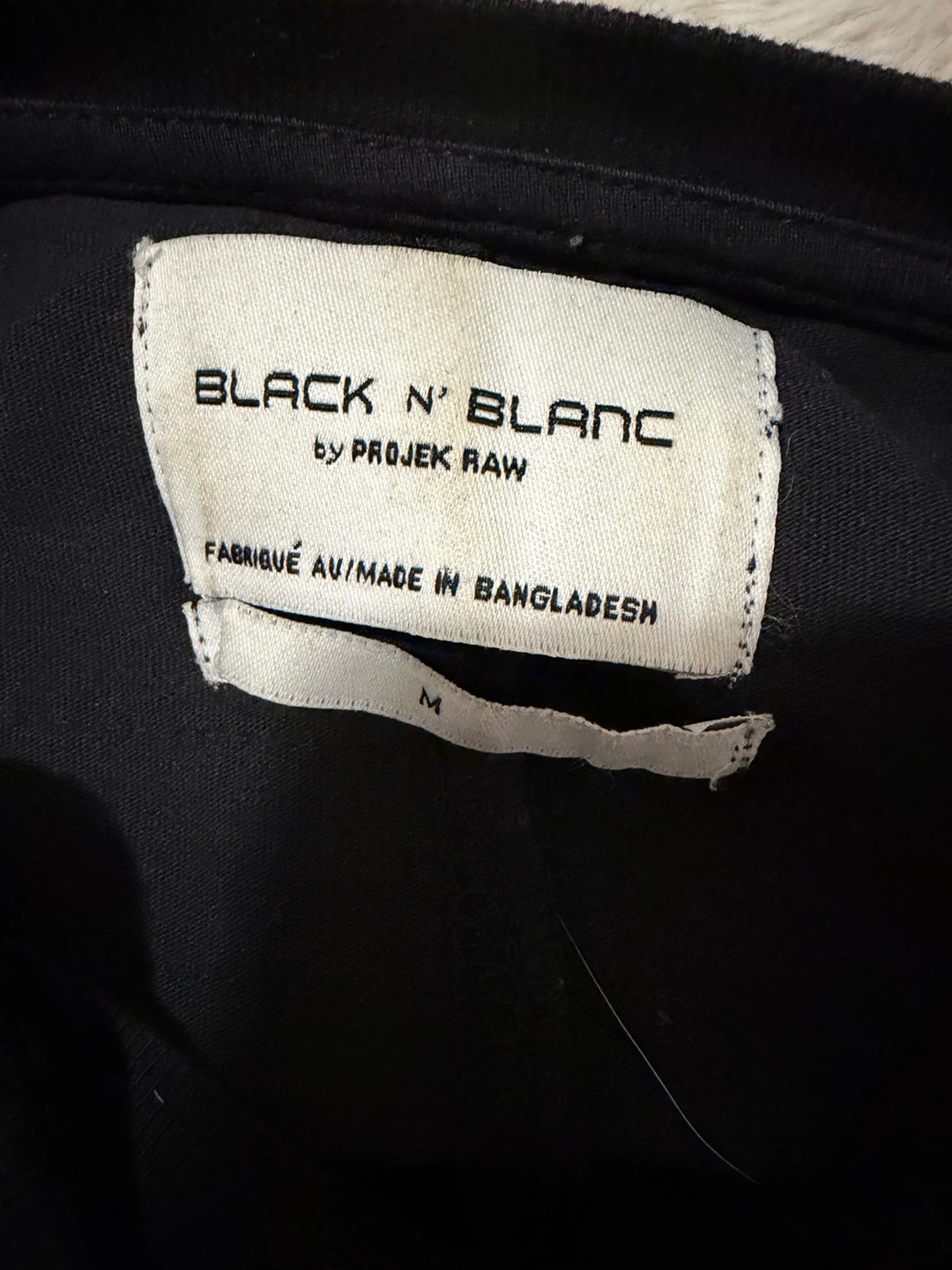 Black N' Blanc by Projek Raw T-Shirt - Size M - photo 3