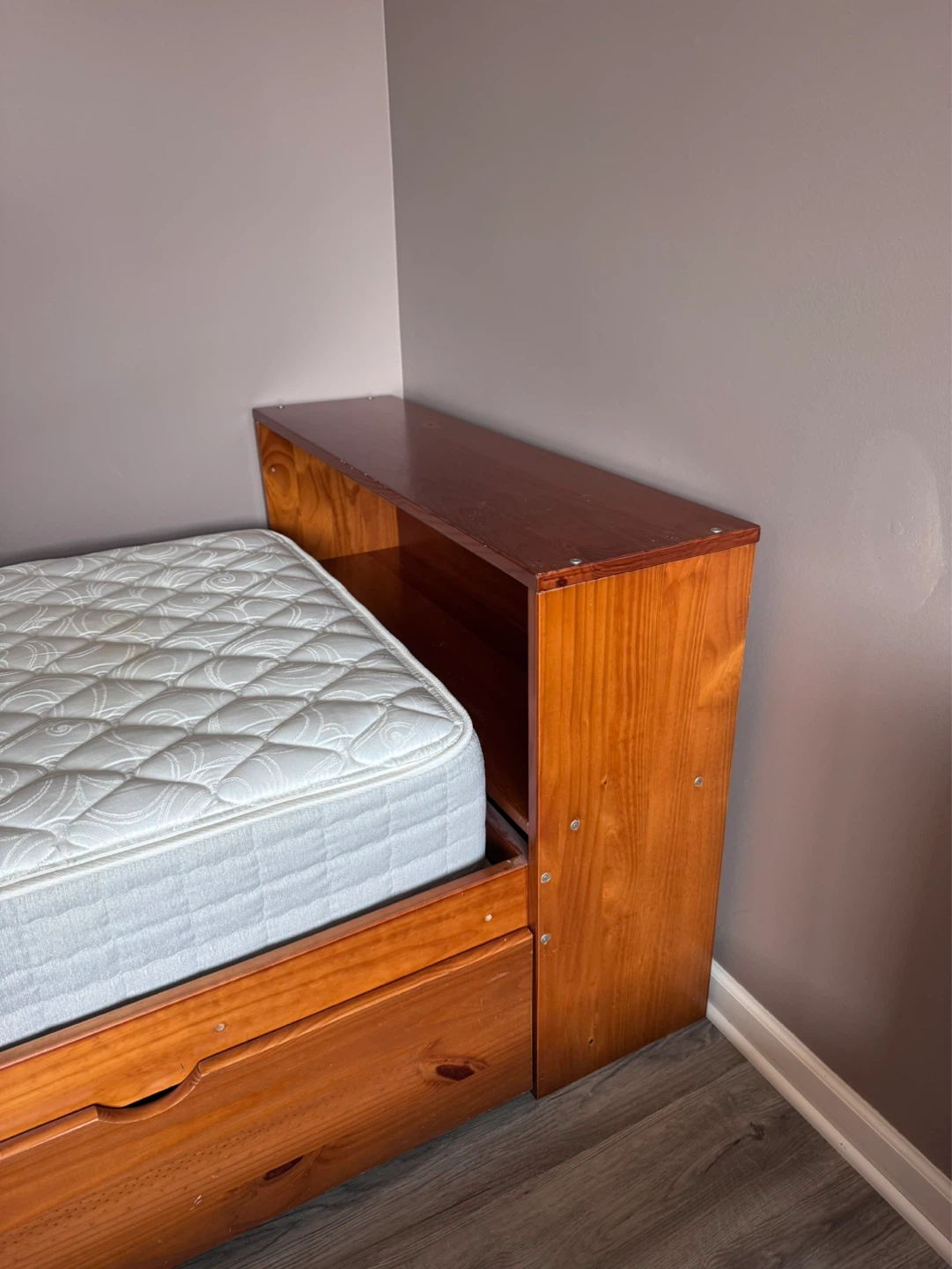Wooden Bunk Bed with Drawers and Mattresses - photo 5