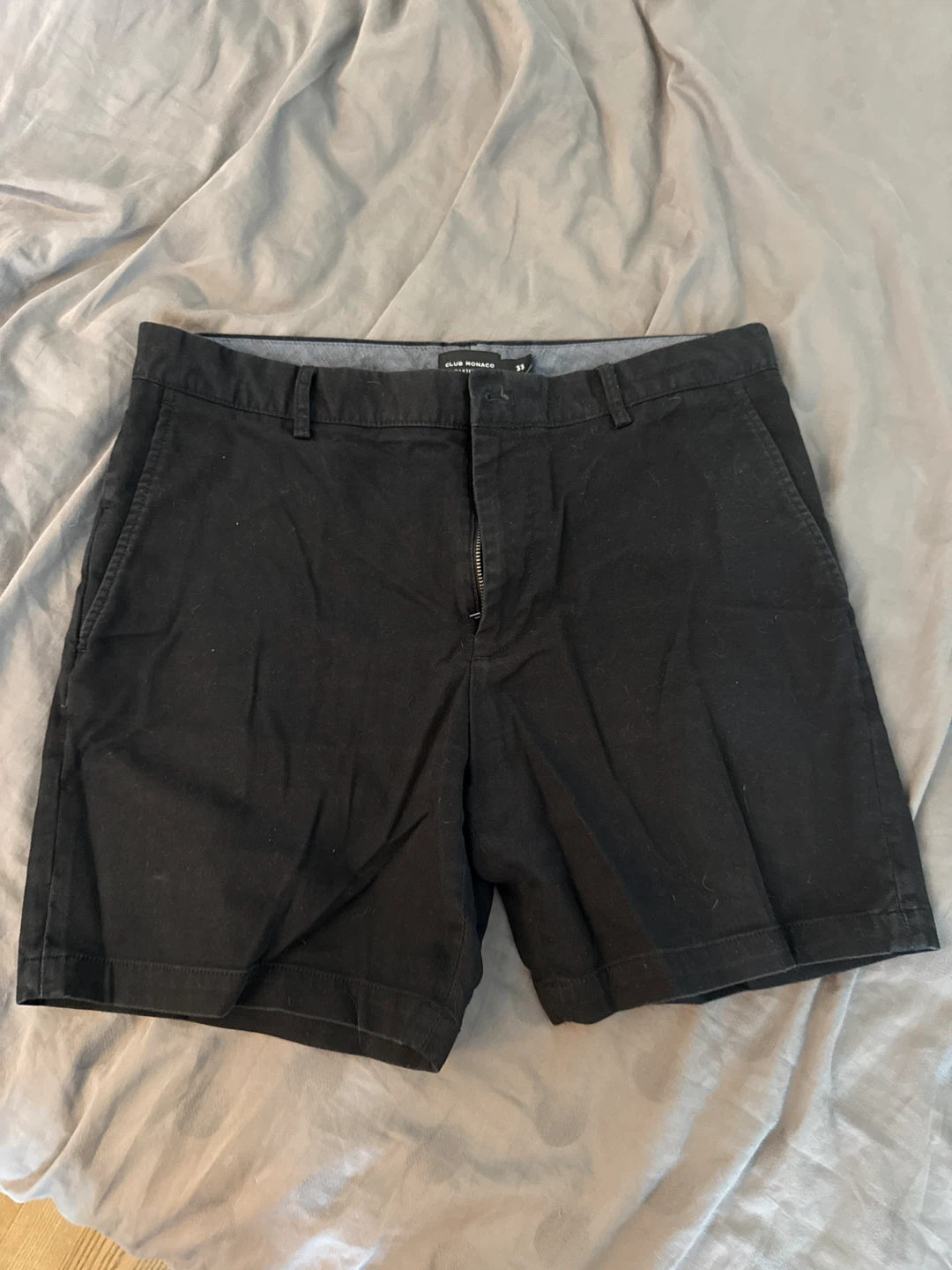 Club Monaco Baxter Fit Black Shorts Size 33