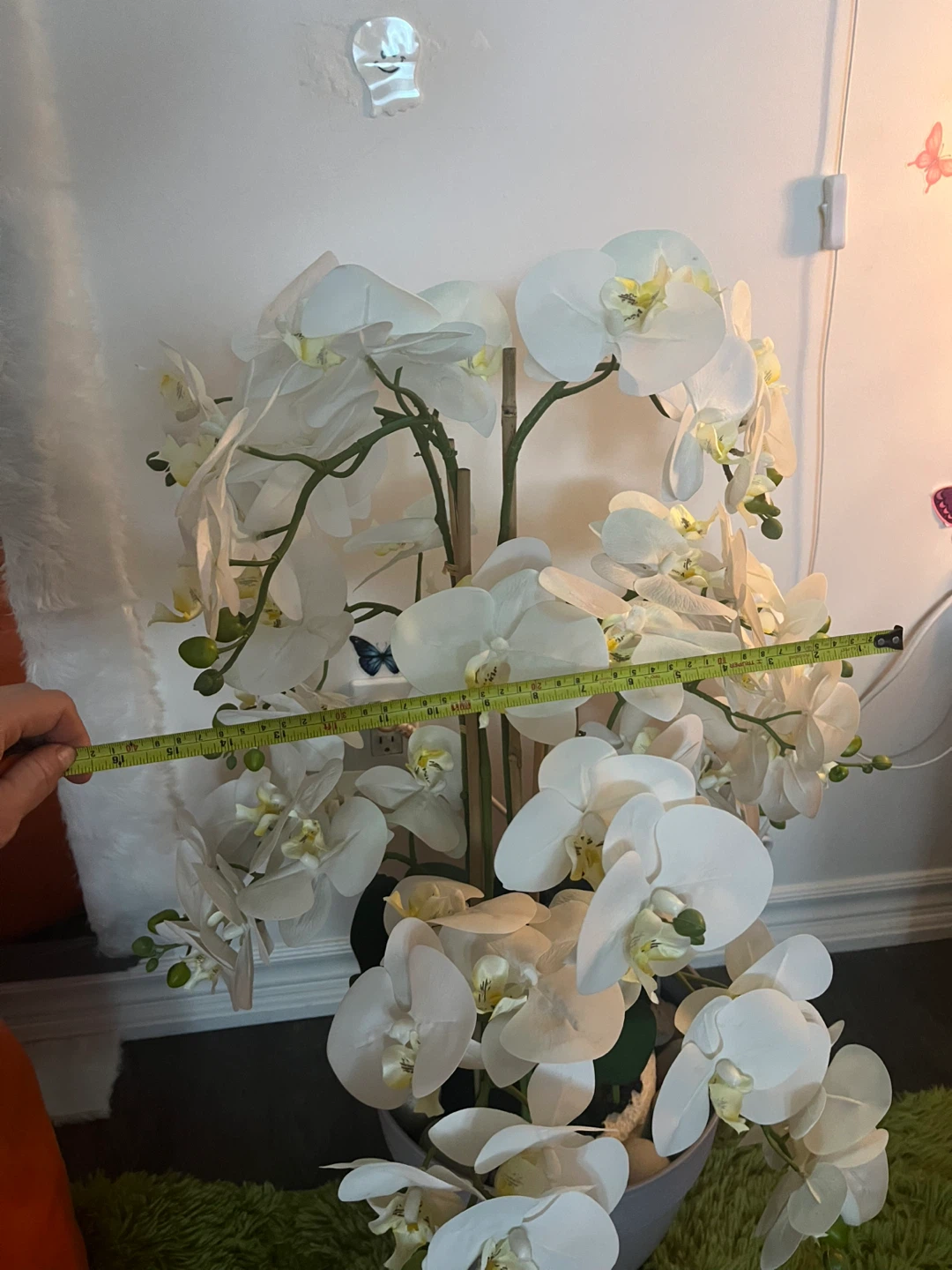 Artificial White Orchid Plant