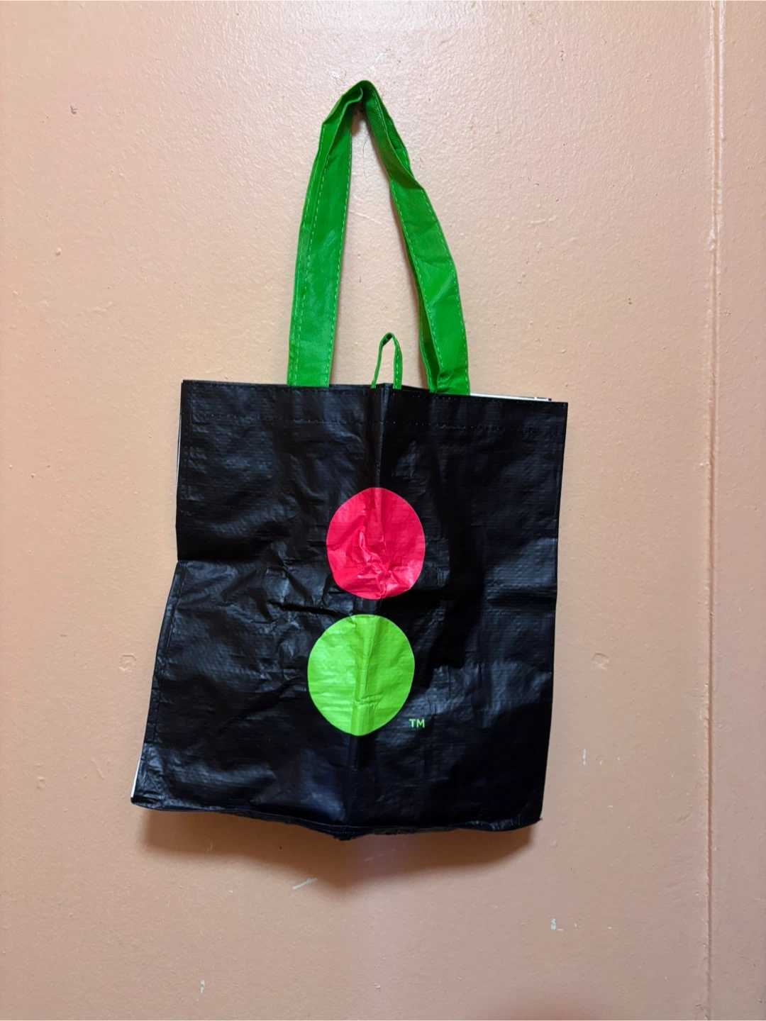 Reusable Shopping Bag with Traffic Light Design