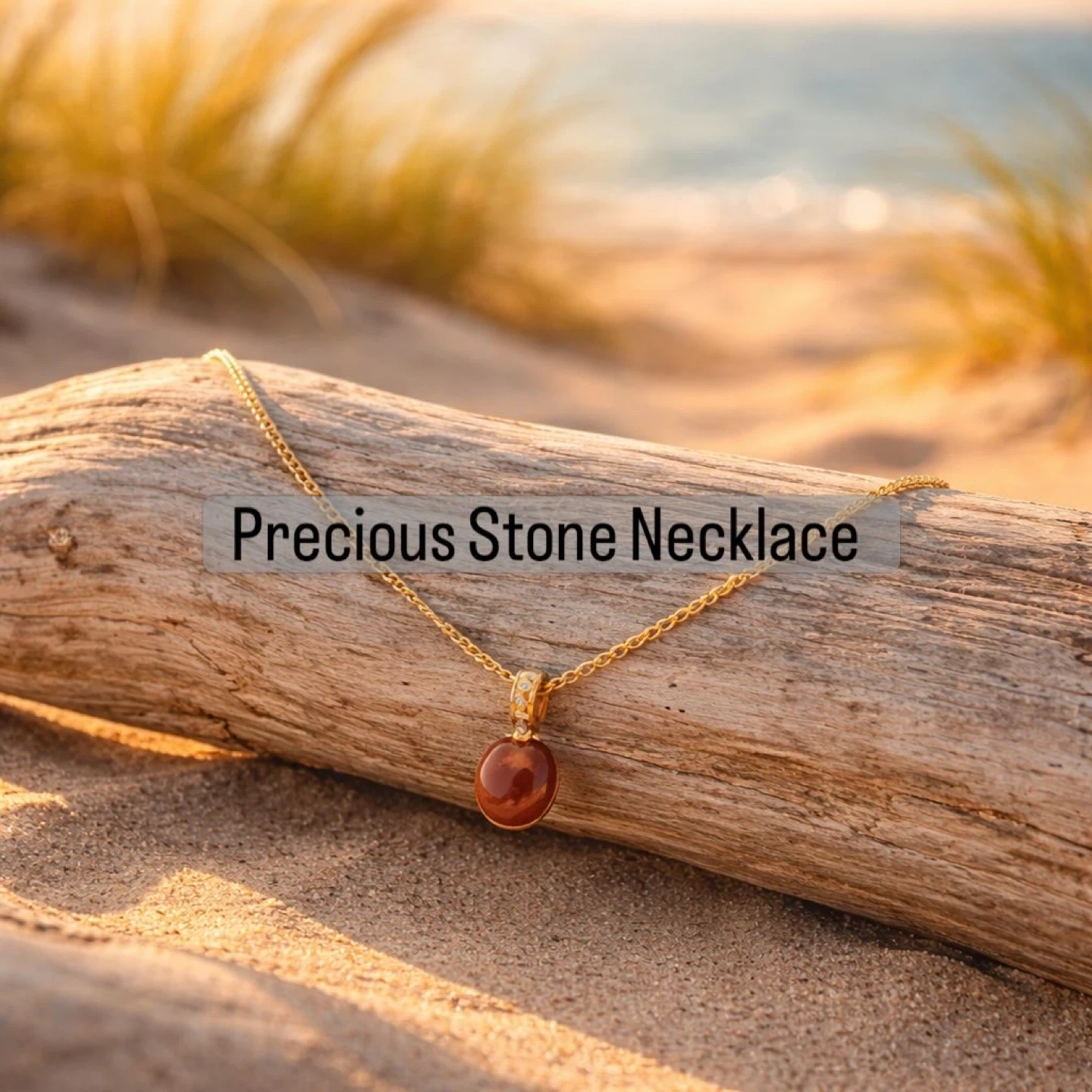 SeaGlass & Precious Stone Necklaces- $10ea - photo 4