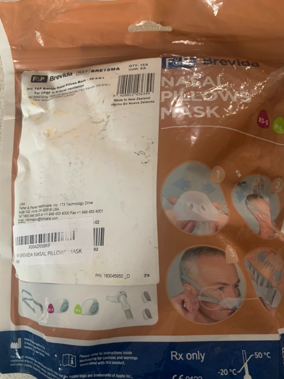 Fisher & Paykel Brevida Nasal Pillow Mask - photo 2