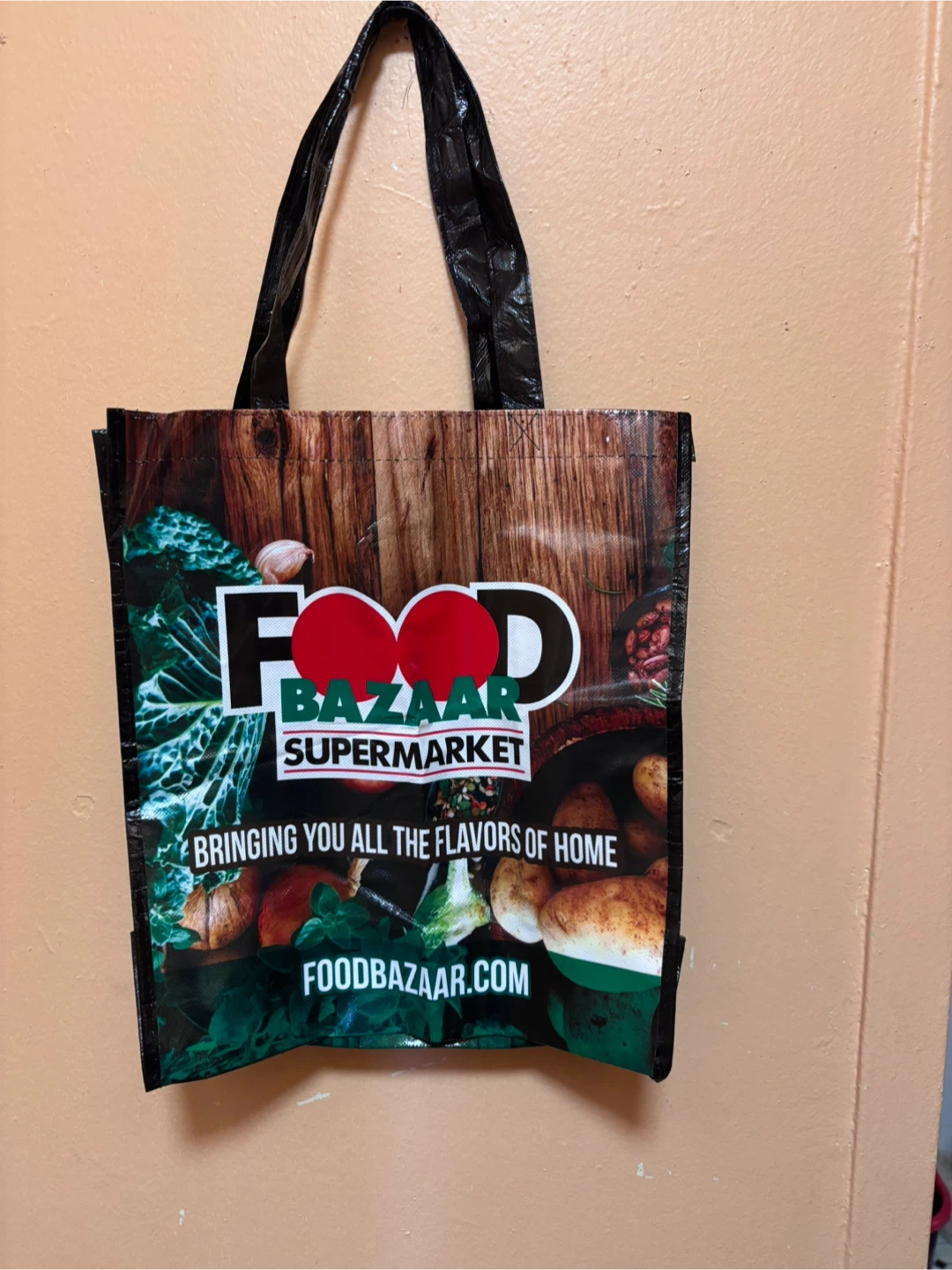 Food Bazaar Supermarket Reusable Shopping Bag