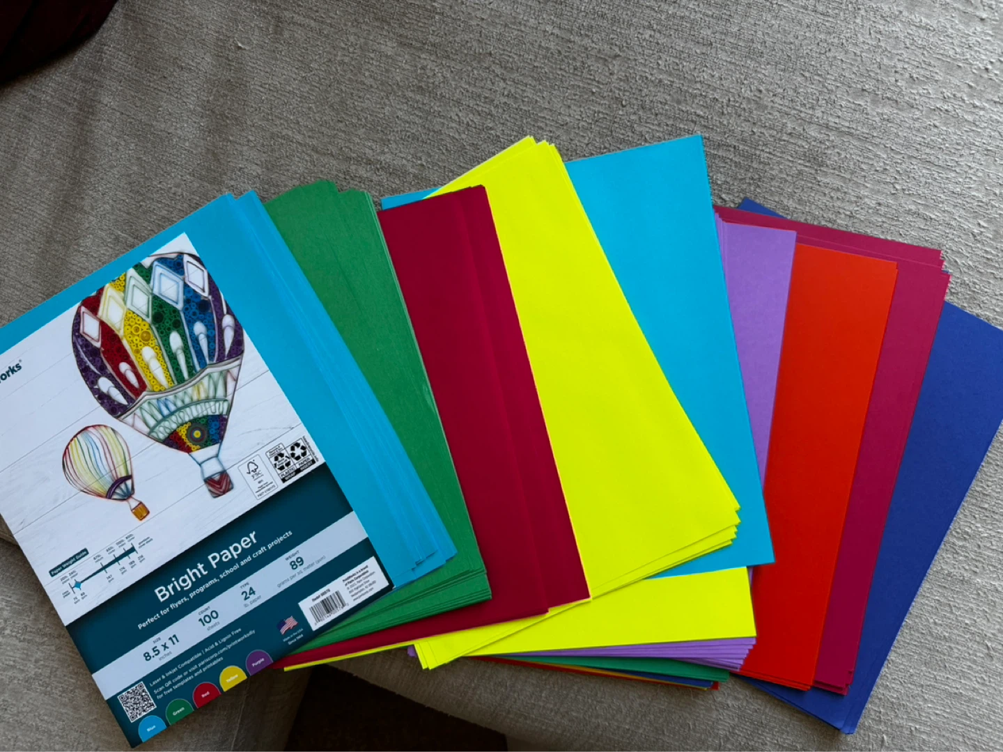 Bright Paper Assorted Colors