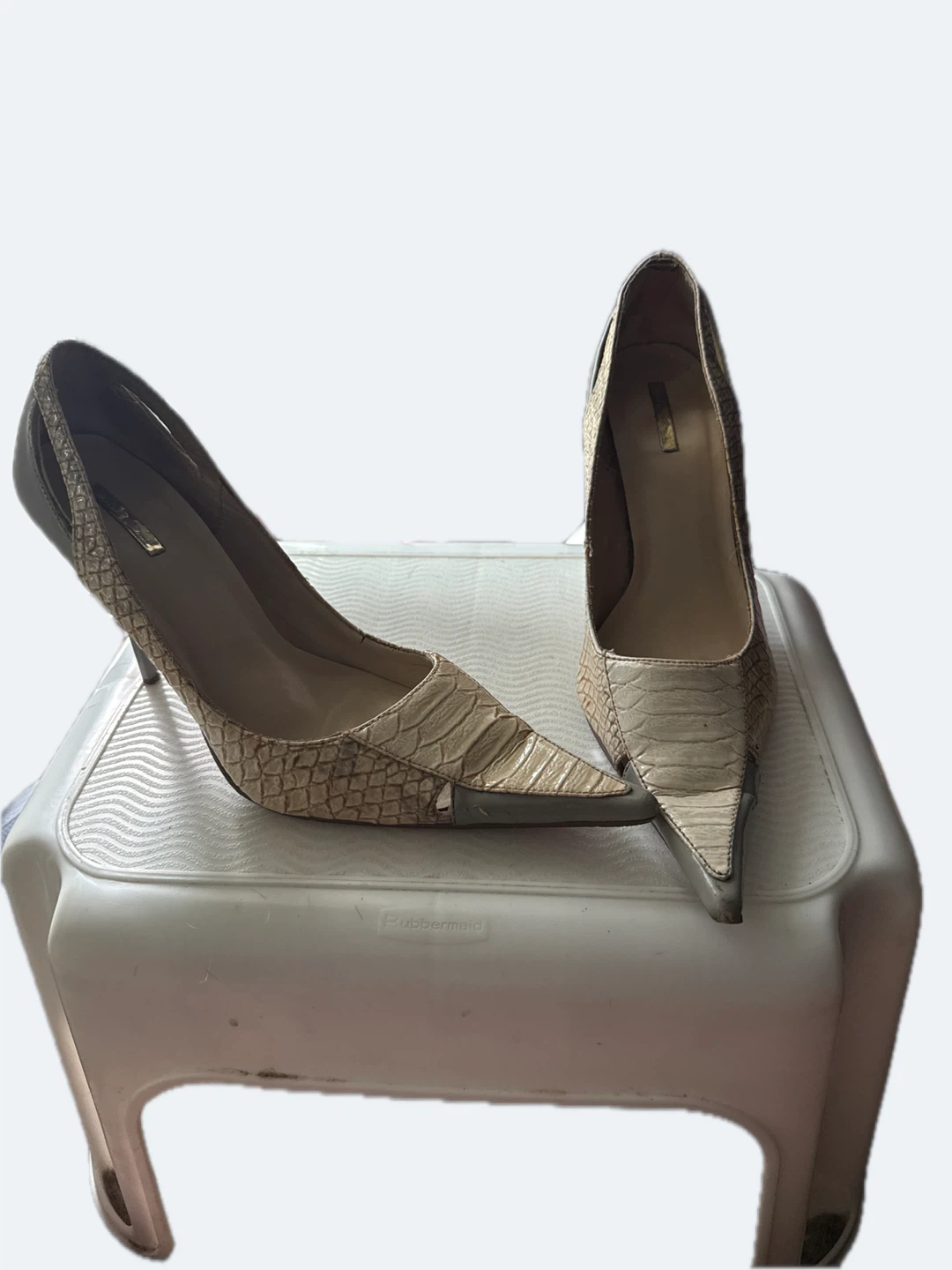 Women's Snake Print Stiletto Heels
