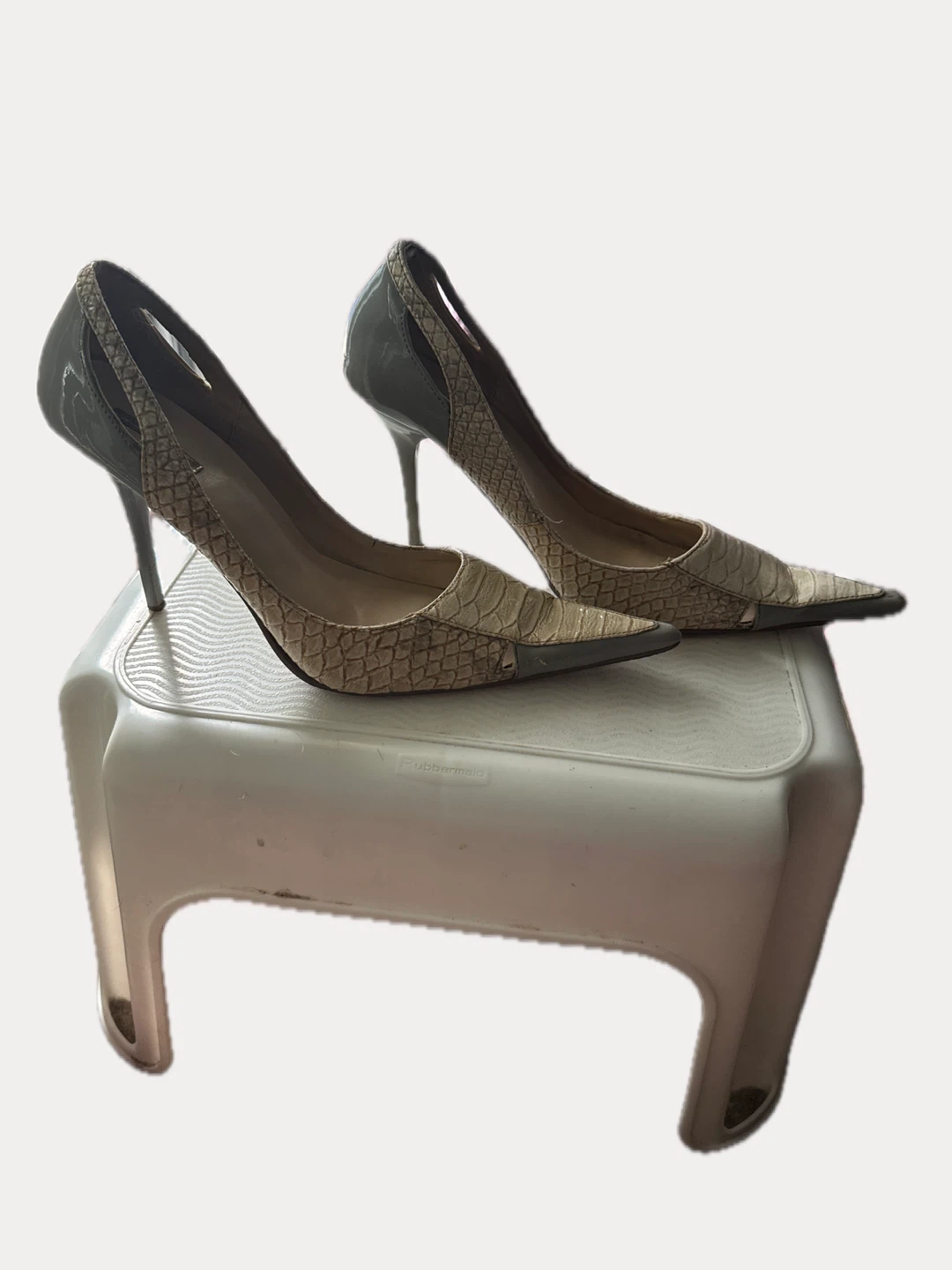 Women's Snake Print Stiletto Heels - photo 2