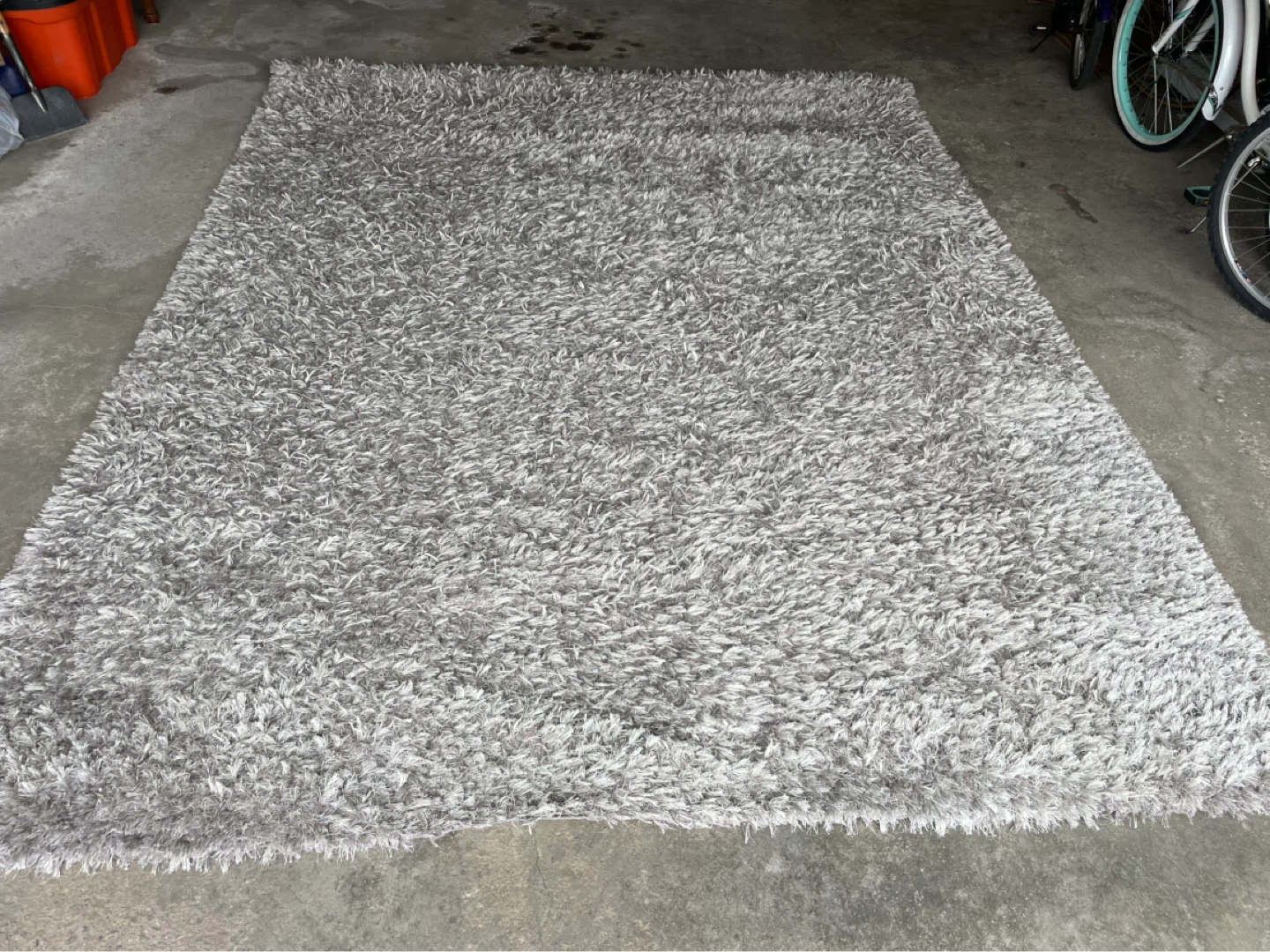 Shag Area Rug - Grey - photo 2