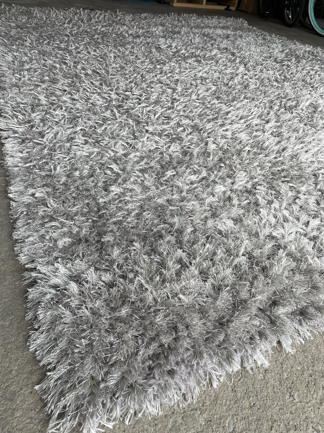 Shag Area Rug - Grey - photo 4