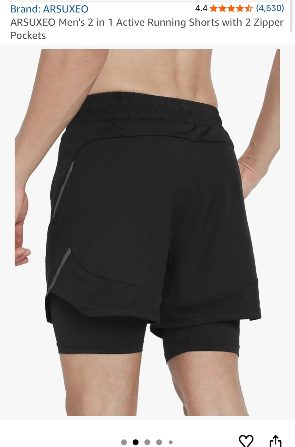 Brand New: ARSUXEO Men's Running Shorts (Medium) - photo 4