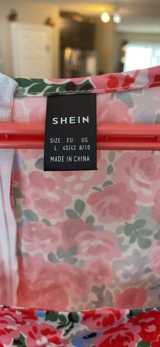 SHEIN Floral Square Neck Dress - photo 4