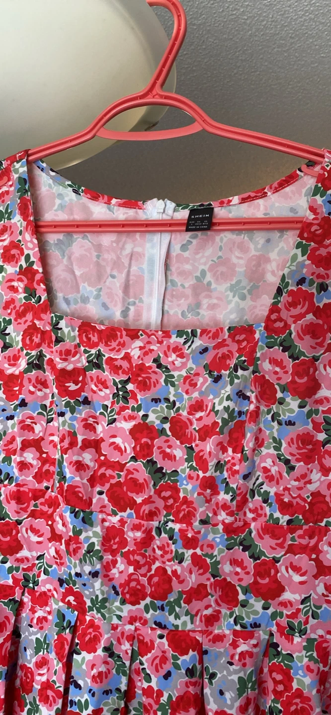 SHEIN Floral Square Neck Dress - photo 3