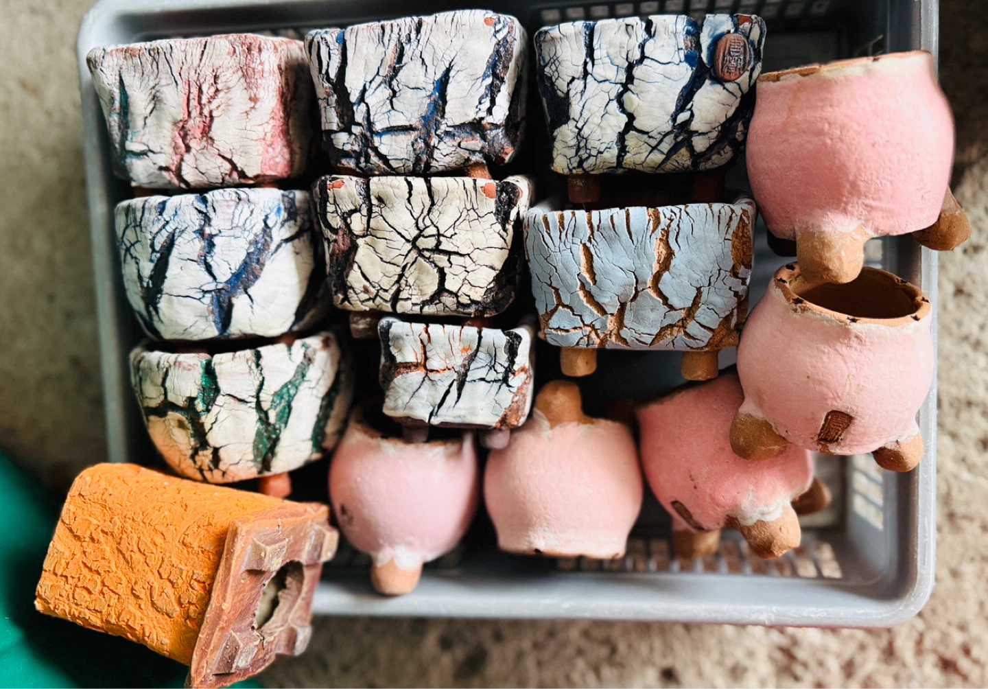 Assorted Used Ceramic Succulent Pots for sale from $2-$3 each