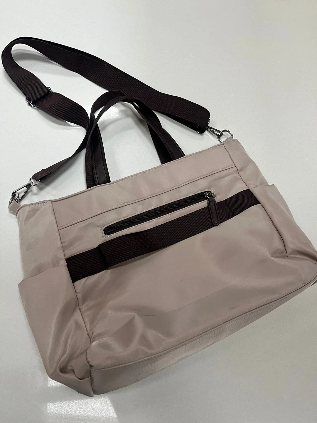Light Nylon Tote Bag with Adjustable Strap - photo 2