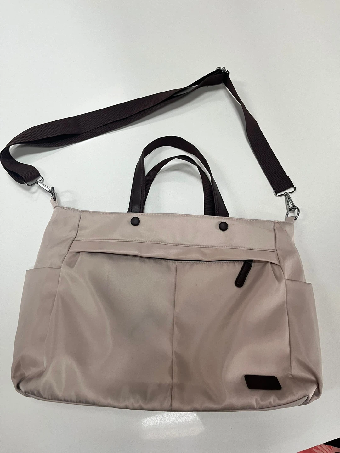 Light Nylon Tote Bag with Adjustable Strap
