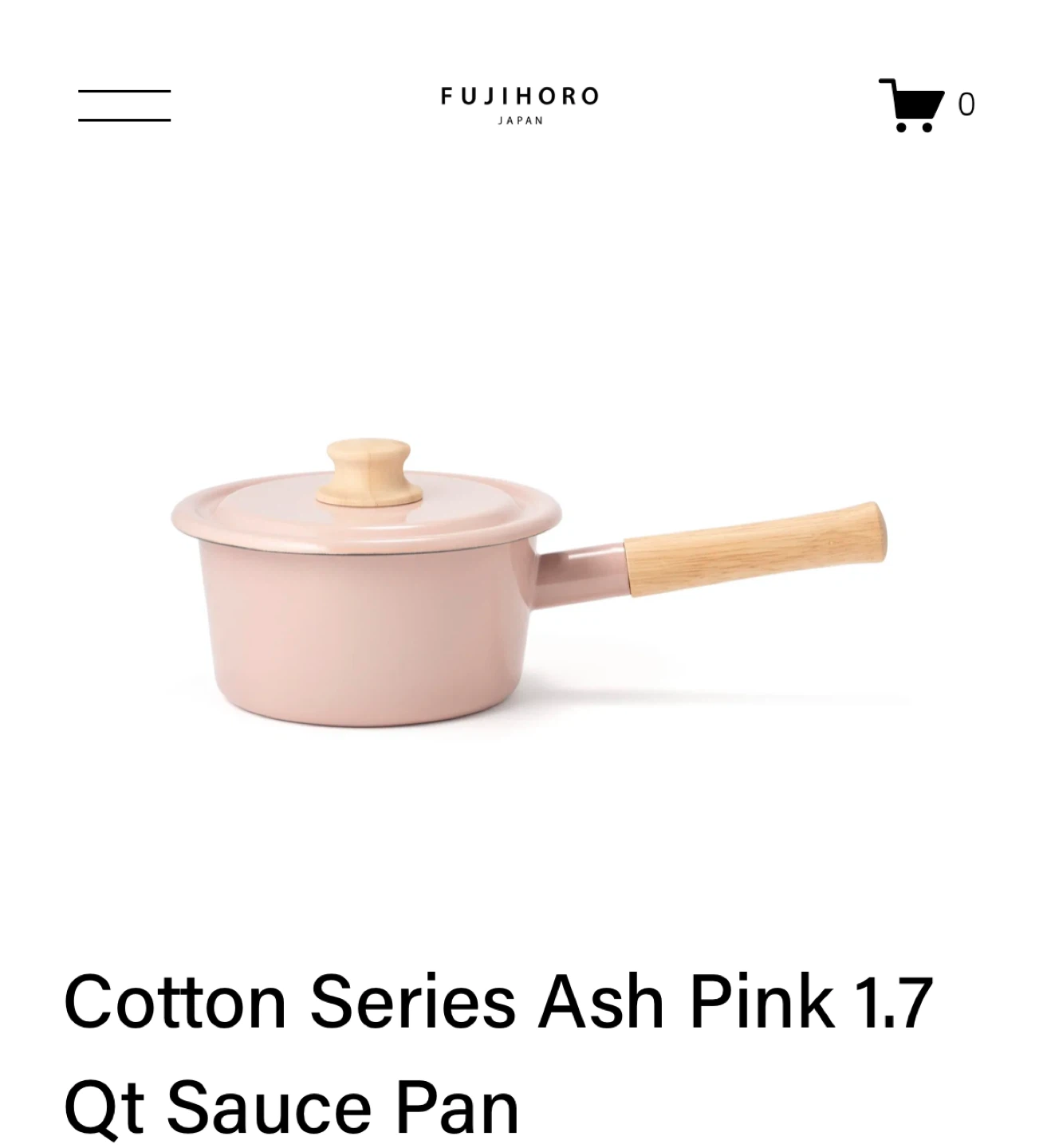 Brand New FUJIHORO Japanese Porcelain Pan/Pot