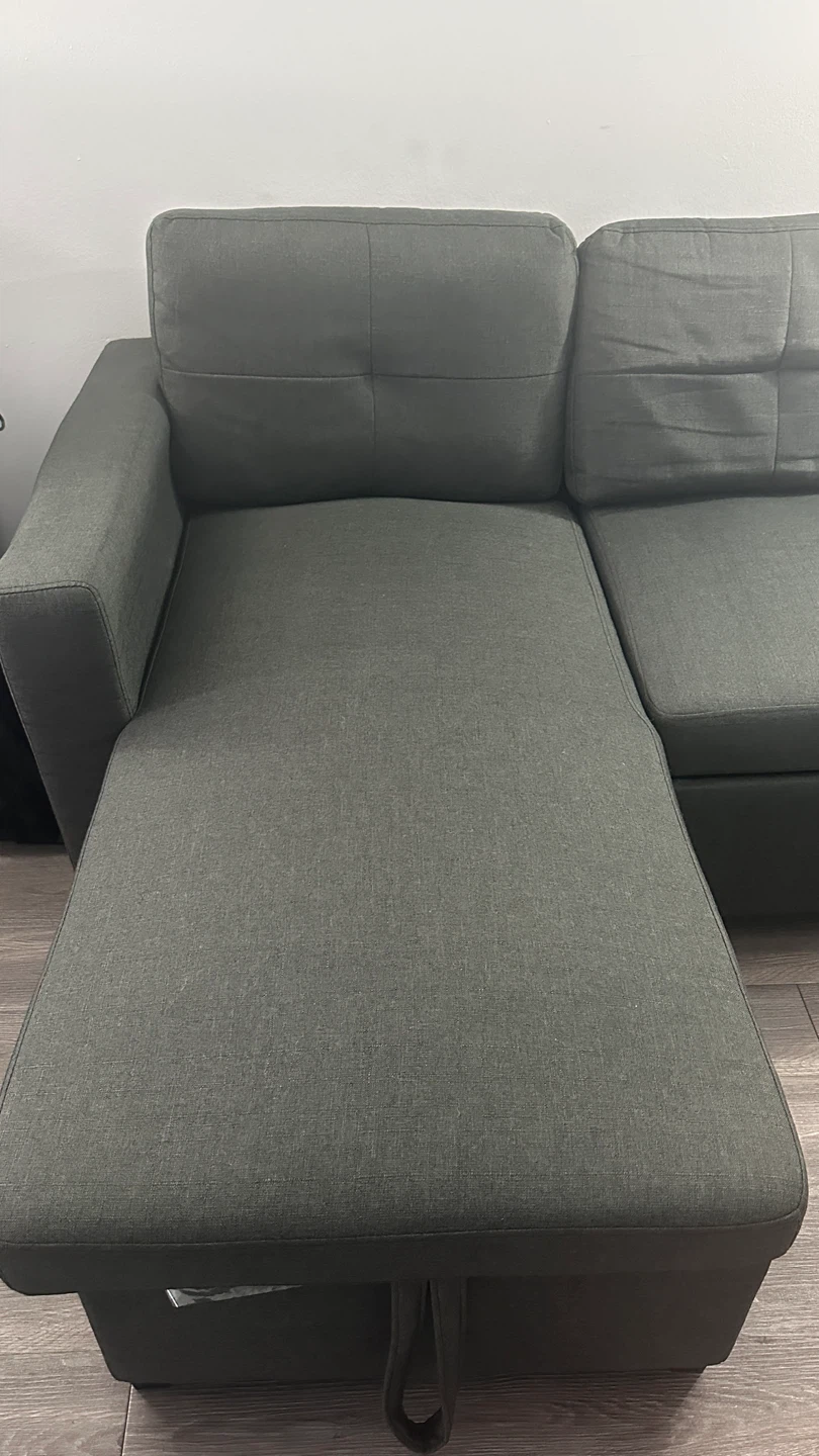 Grey Sectional Sofa with Storage - photo 3