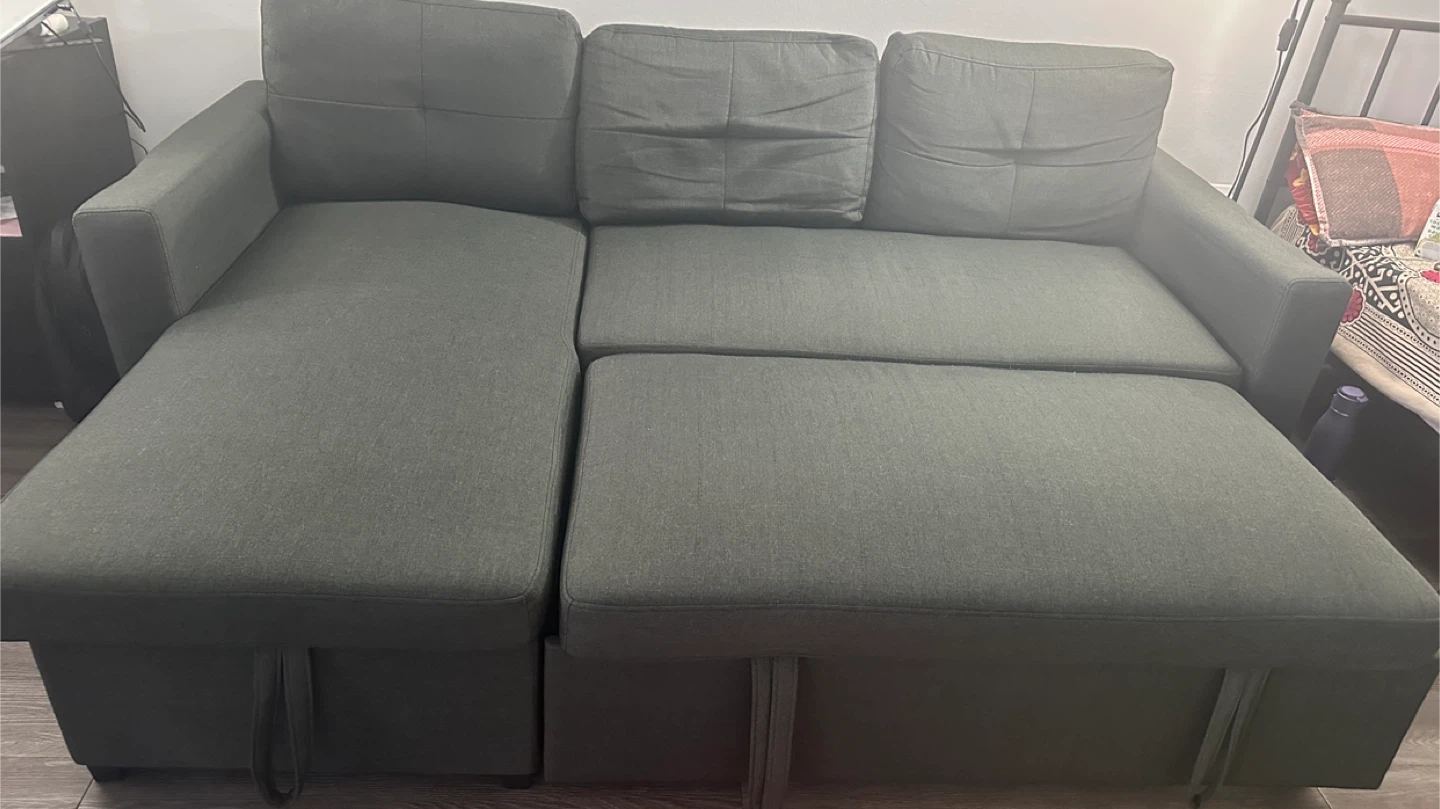 Grey Sectional Sofa with Storage - photo 2