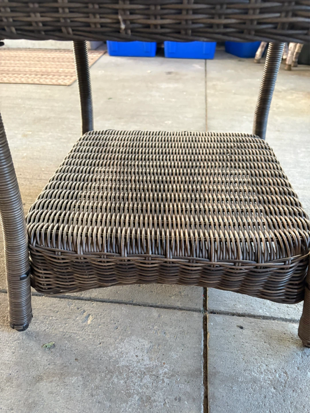 Wicker Patio Side Table - photo 2