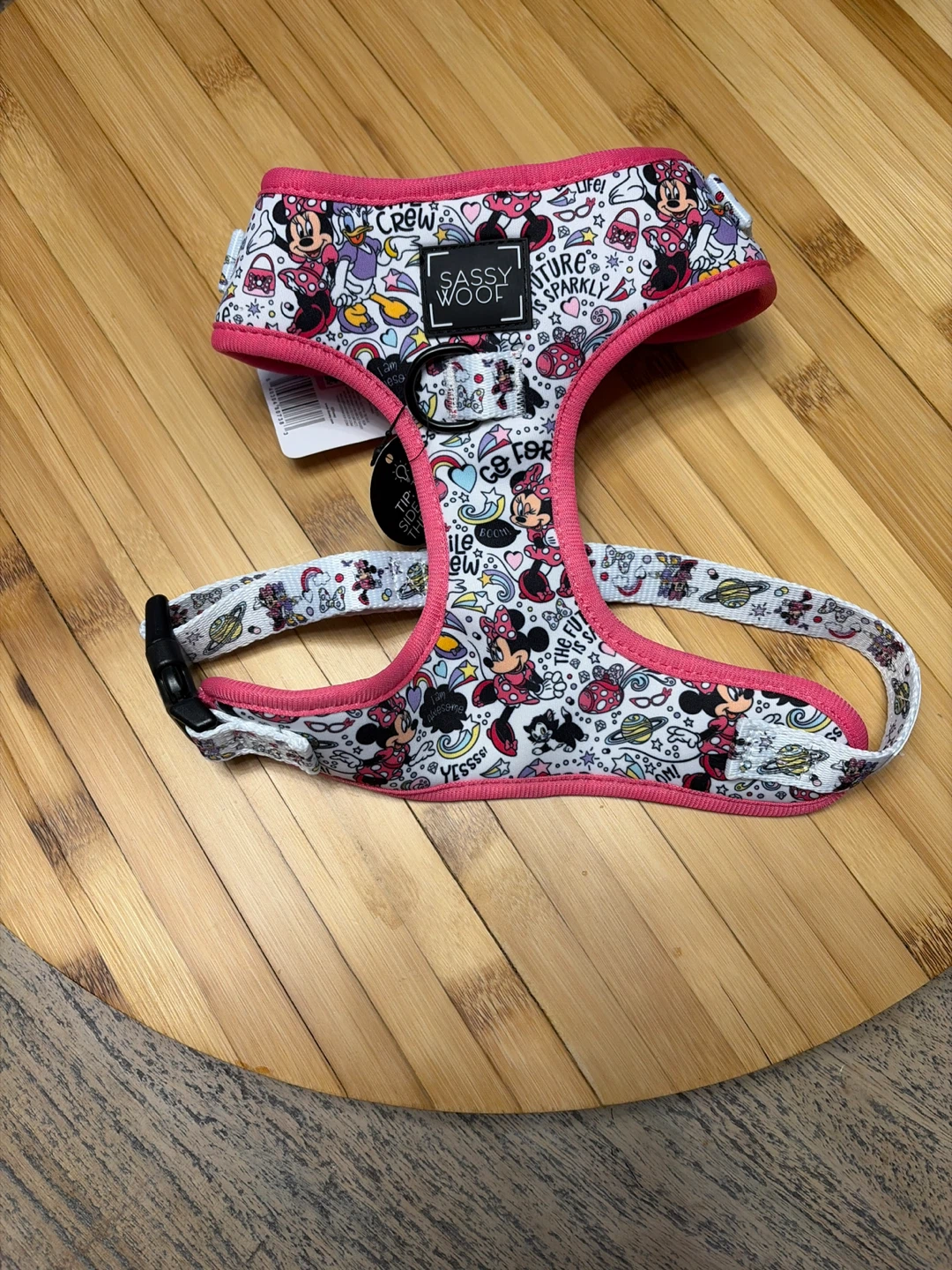 Sassy Woof Dog Harness - Disney Minnie Mouse Print - Size M