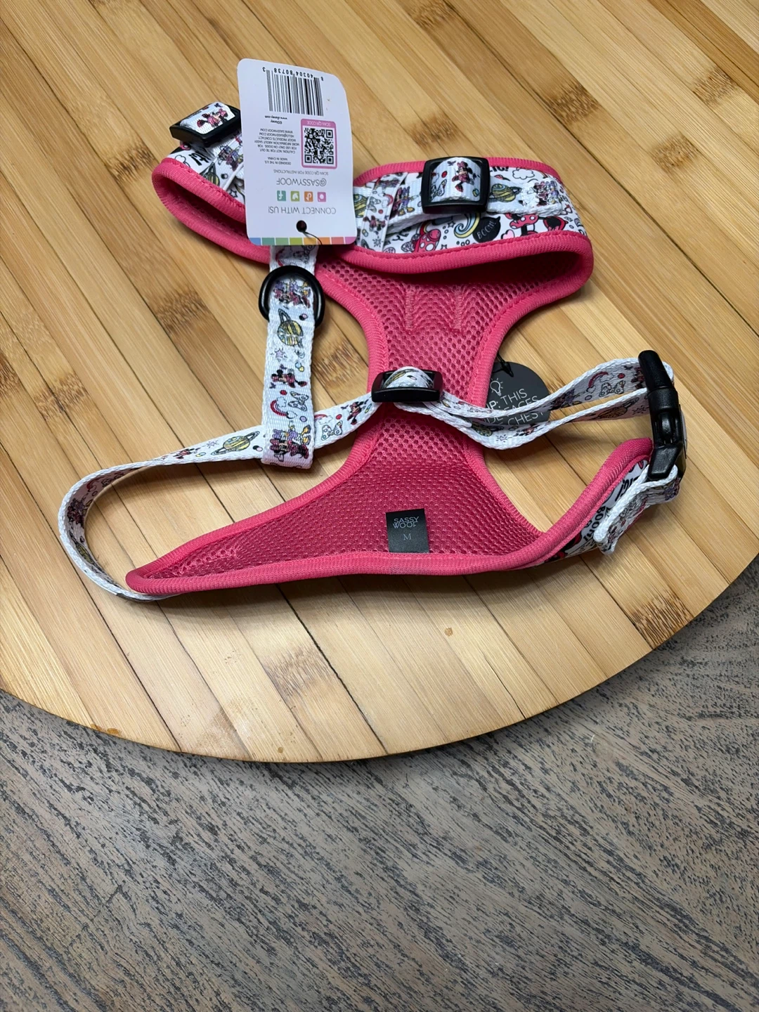 Sassy Woof Dog Harness - Disney Minnie Mouse Print - Size M - photo 2
