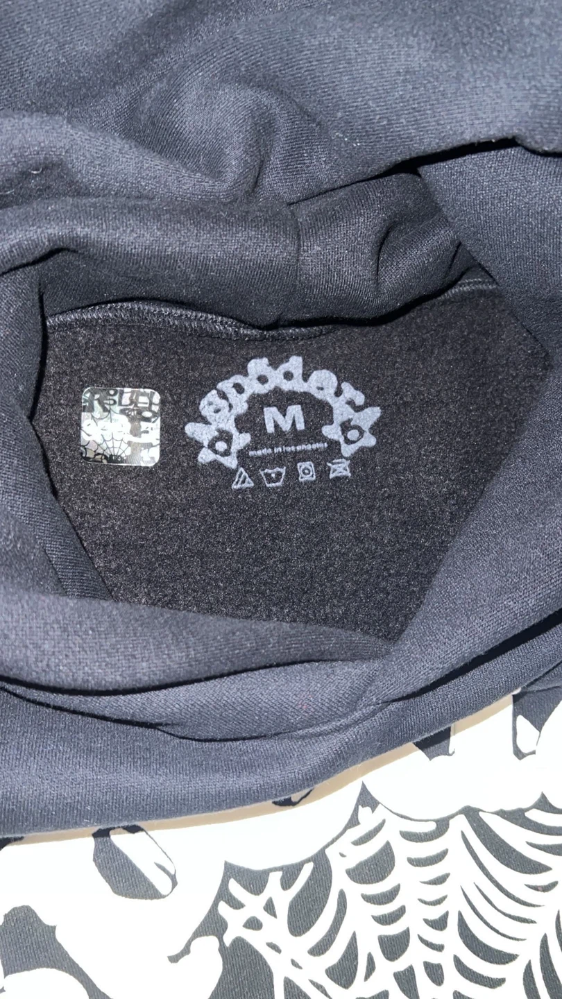 SP5DER OG Web Hoodie Black Size M - photo 3