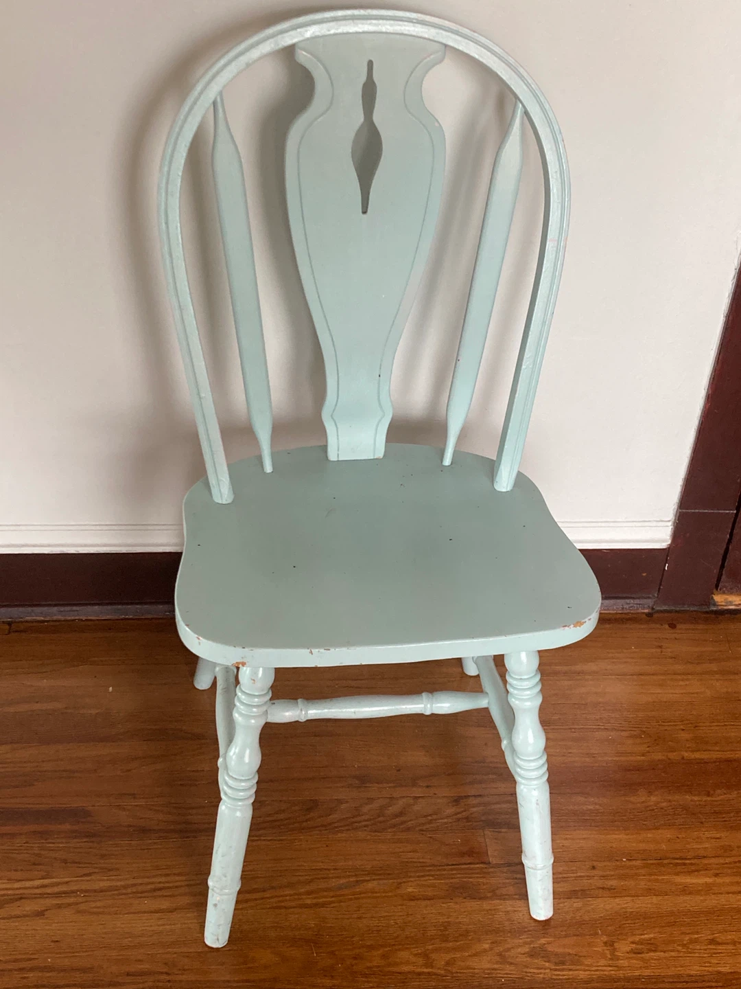 Light Blue Wooden Dining Chair