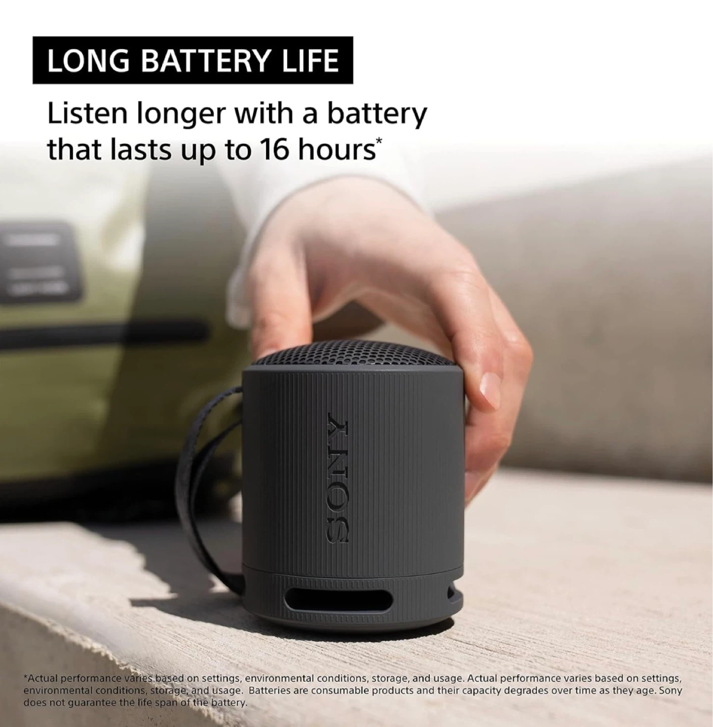 Sony SRS-XB100 Portable Bluetooth Speaker - photo 3