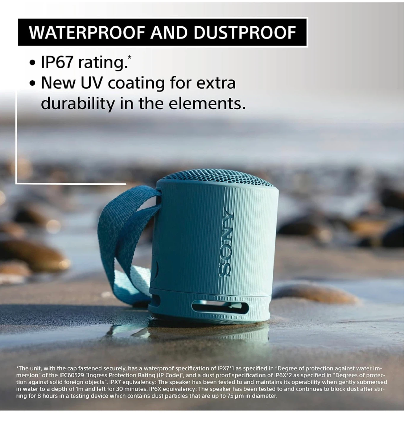 Sony SRS-XB100 Portable Bluetooth Speaker - photo 4