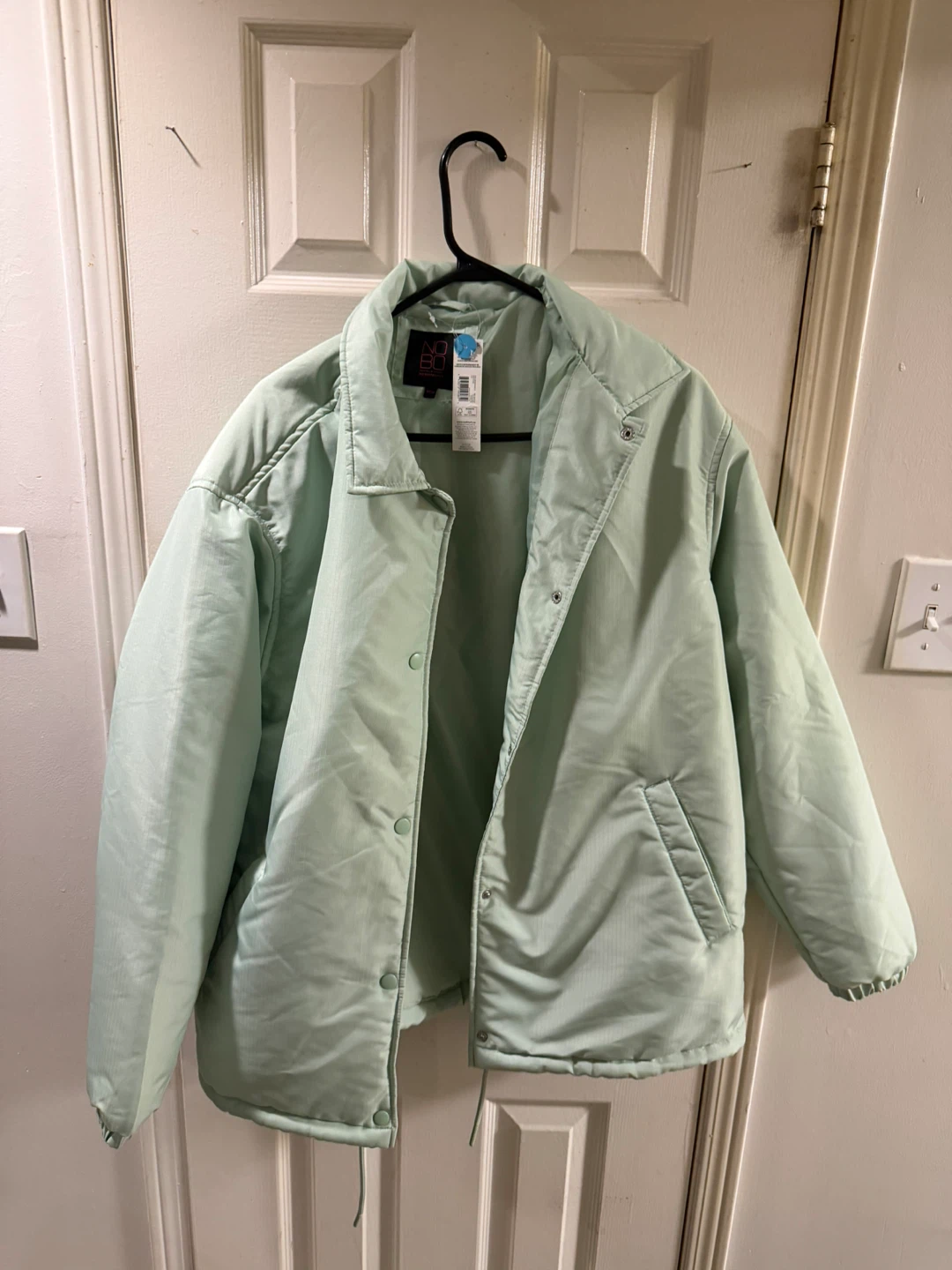 New No Boundaries Coaches Jacket - M/M - Light Mint Green