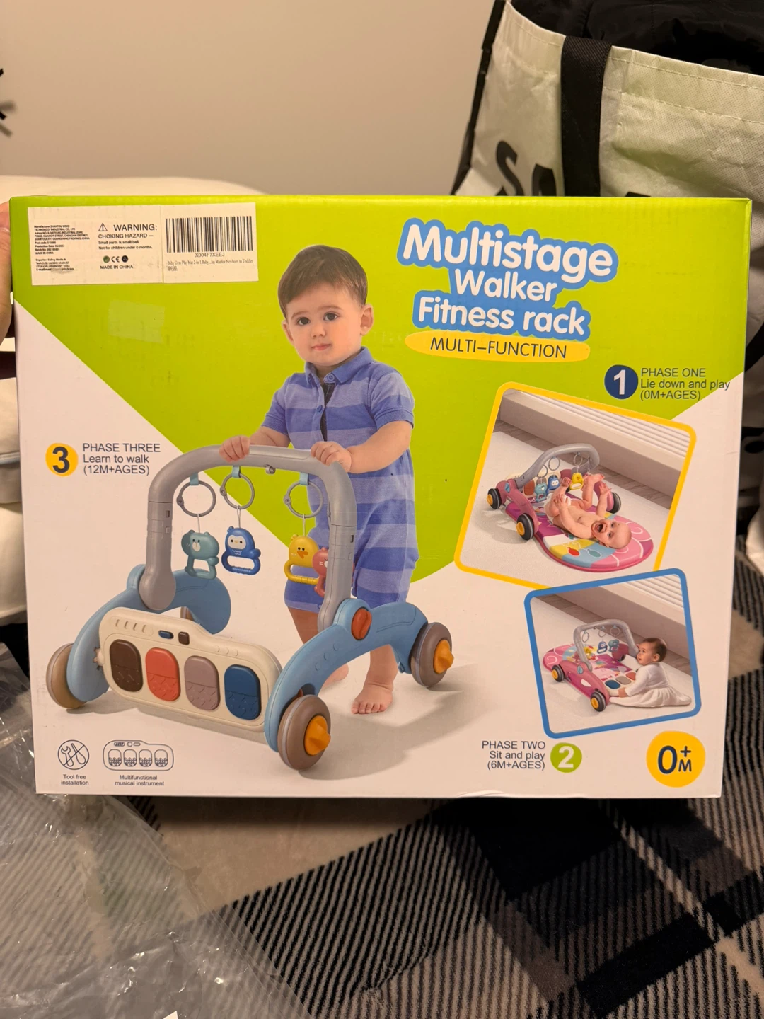 Multistage Walker Fitness Rack / Baby Gym Play Mat
