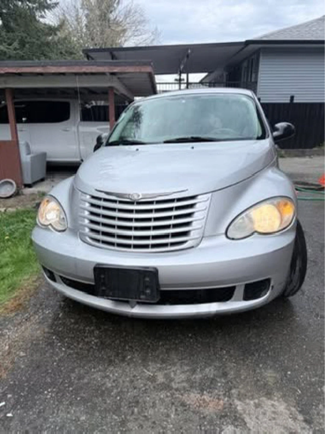 Silver Chrysler PT Cruiser