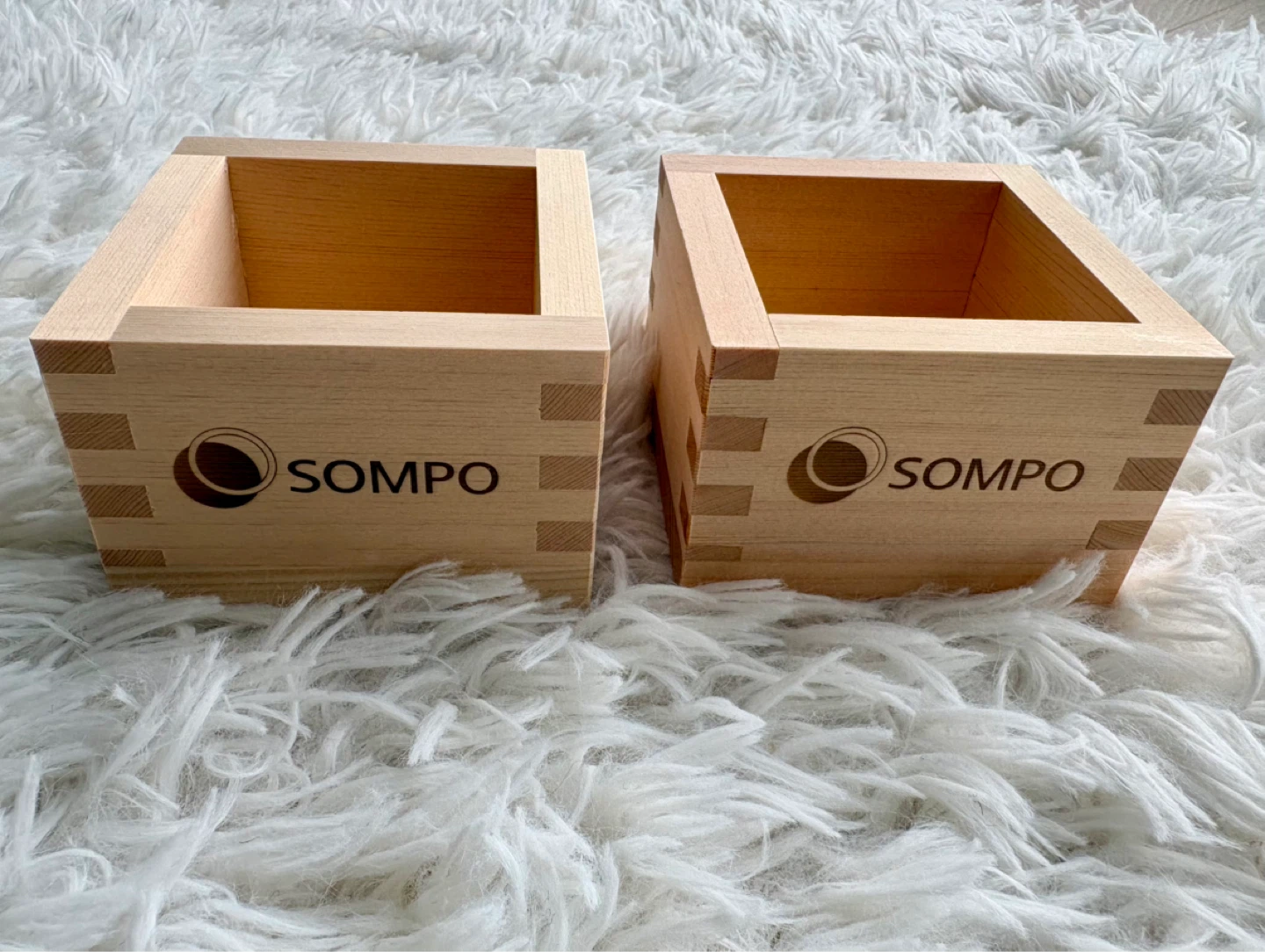 Hinoki Wooden Sake Cups-Pair, New (Great Aroma) - photo 2