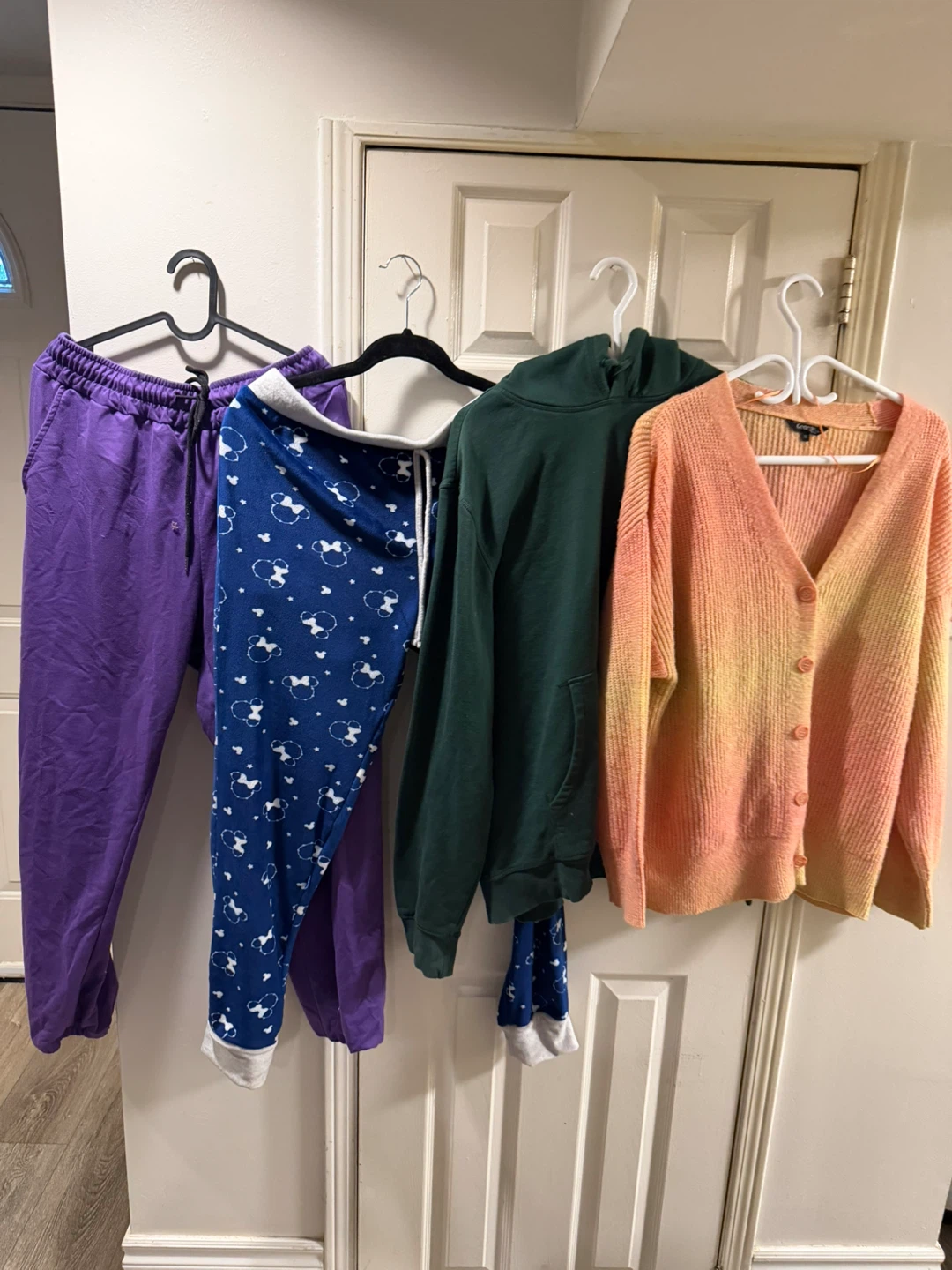 Bundle of 4 Clothing Joggers, Pyjama Pants, Hoodie & Cardigan