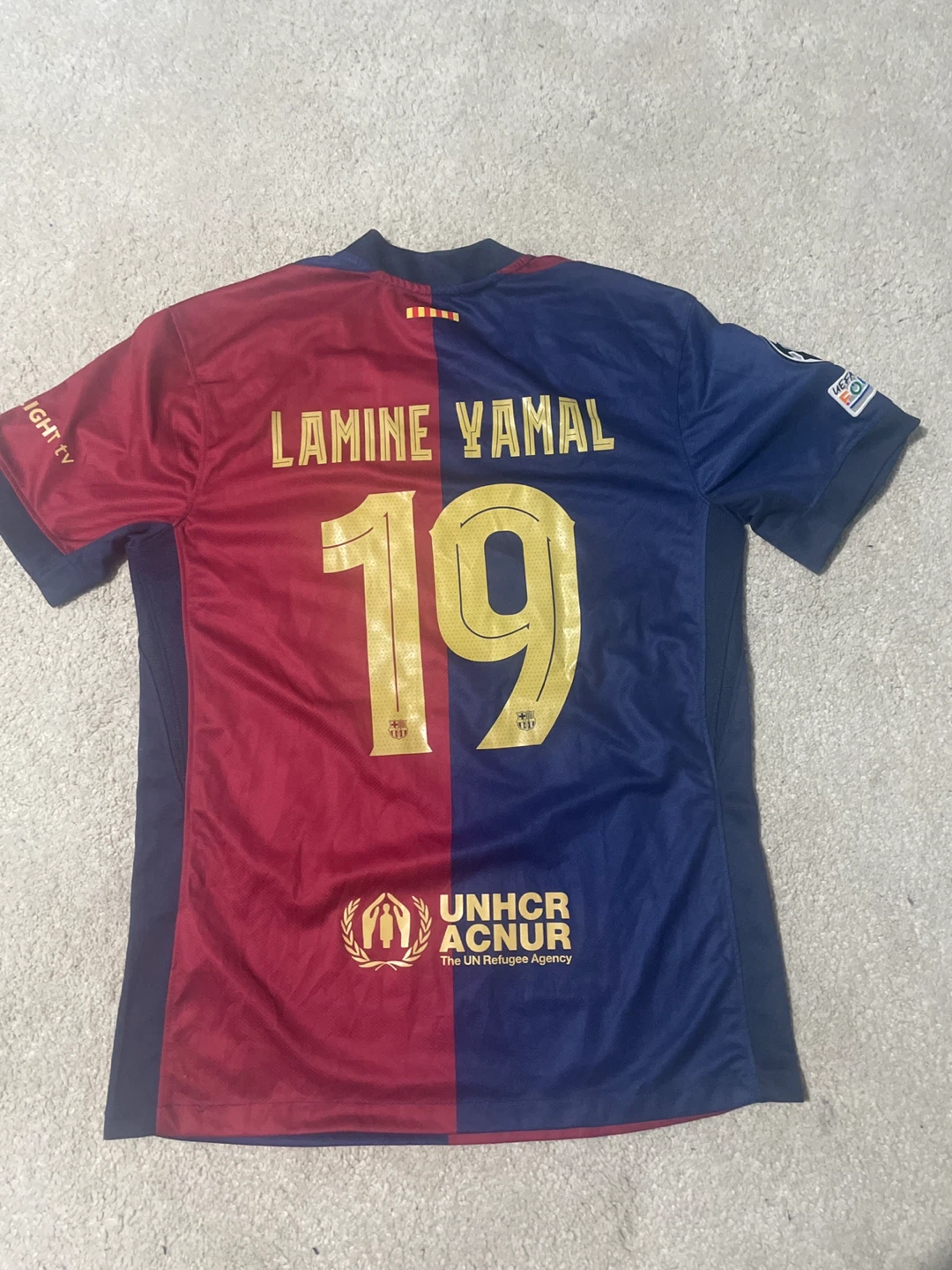 Nike FC Barcelona 2023-24 Home Jersey Lamine Yamal #19 - photo 2