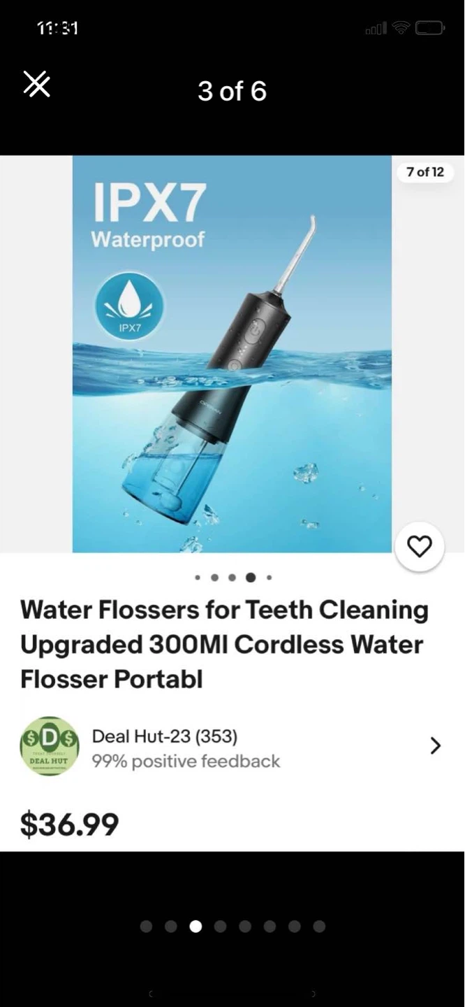 OPERAN Cordless Water Flosser for Teeth Cleaning, 300ml - photo 3