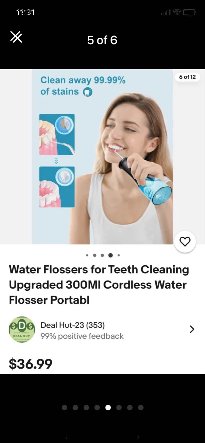 OPERAN Cordless Water Flosser for Teeth Cleaning, 300ml - photo 5