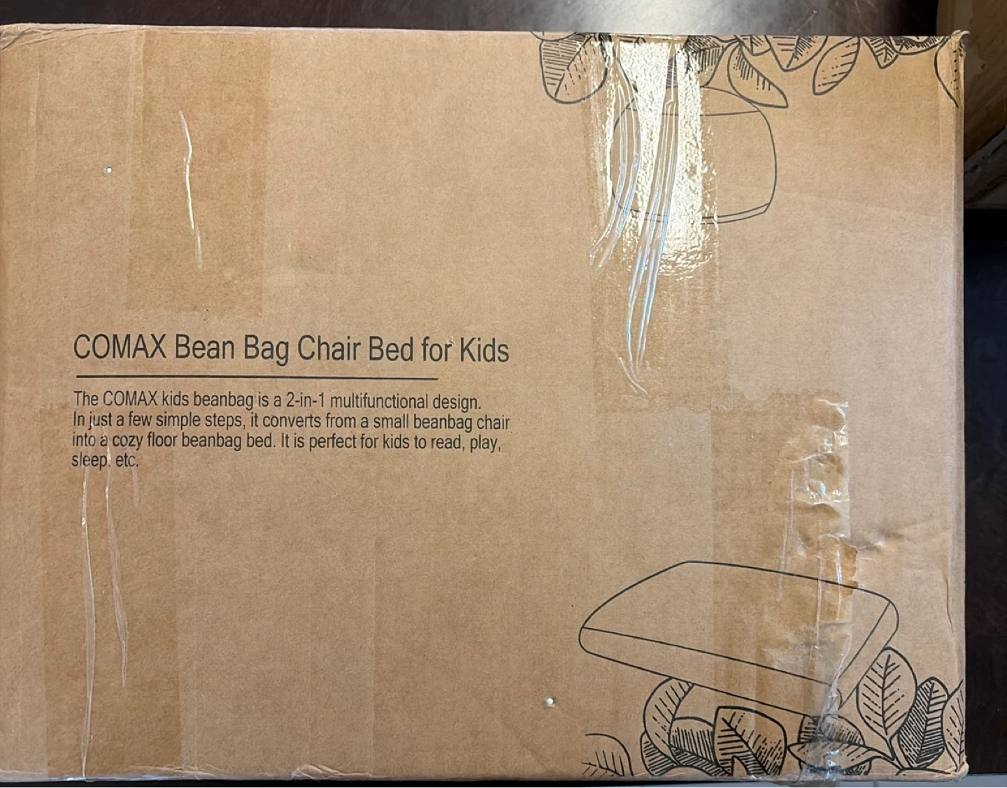 Brand New: COMAX Kids Bean Bag Chair & Bed - photo 3