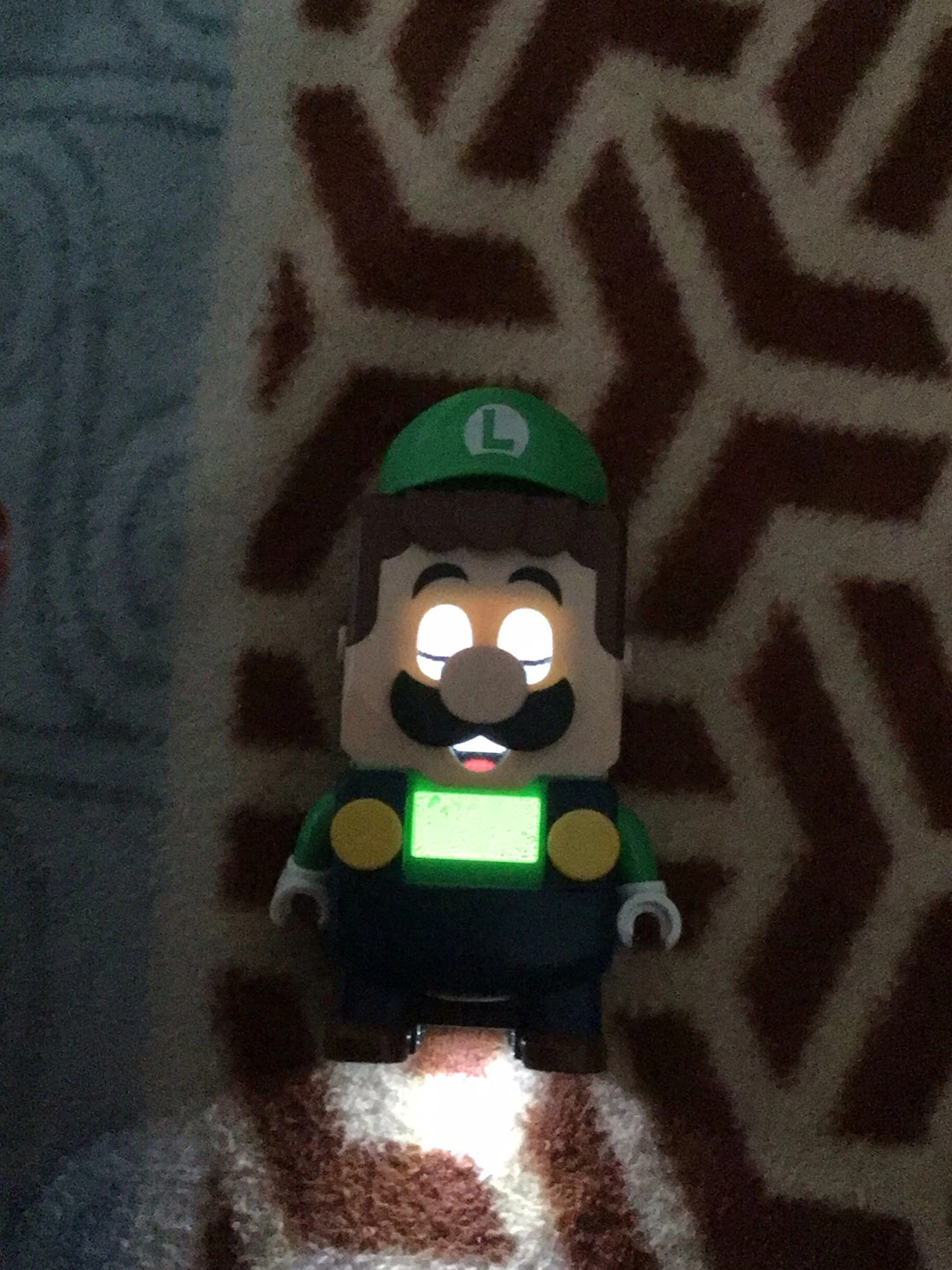 LEGO Super Mario Luigi Mini-Figure Keychain Light