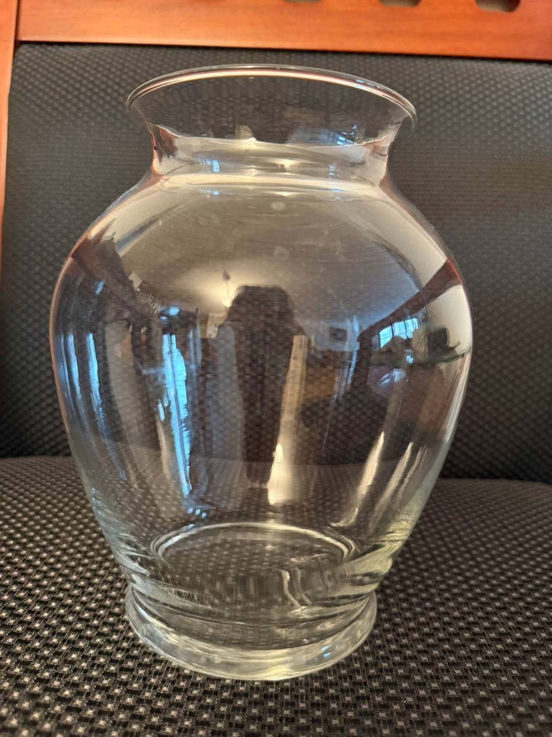 Clear Glass Vase 7”