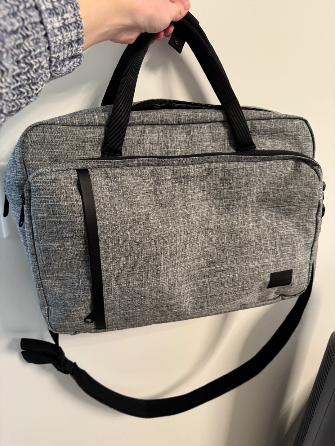 Herschel Gibson 15” Laptop Messenger Bag, Grey Raven Crosshatch