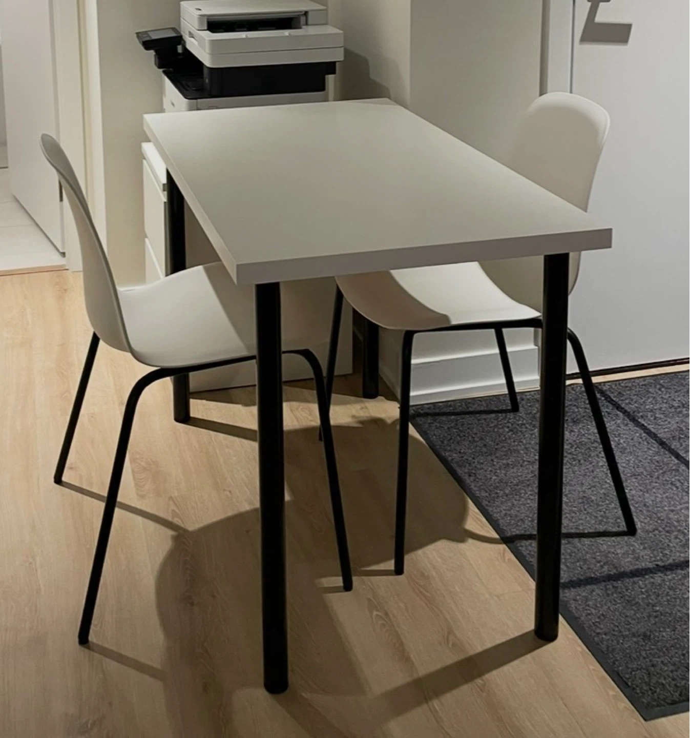 Ikea White Dining Table and Chairs Set - photo 2