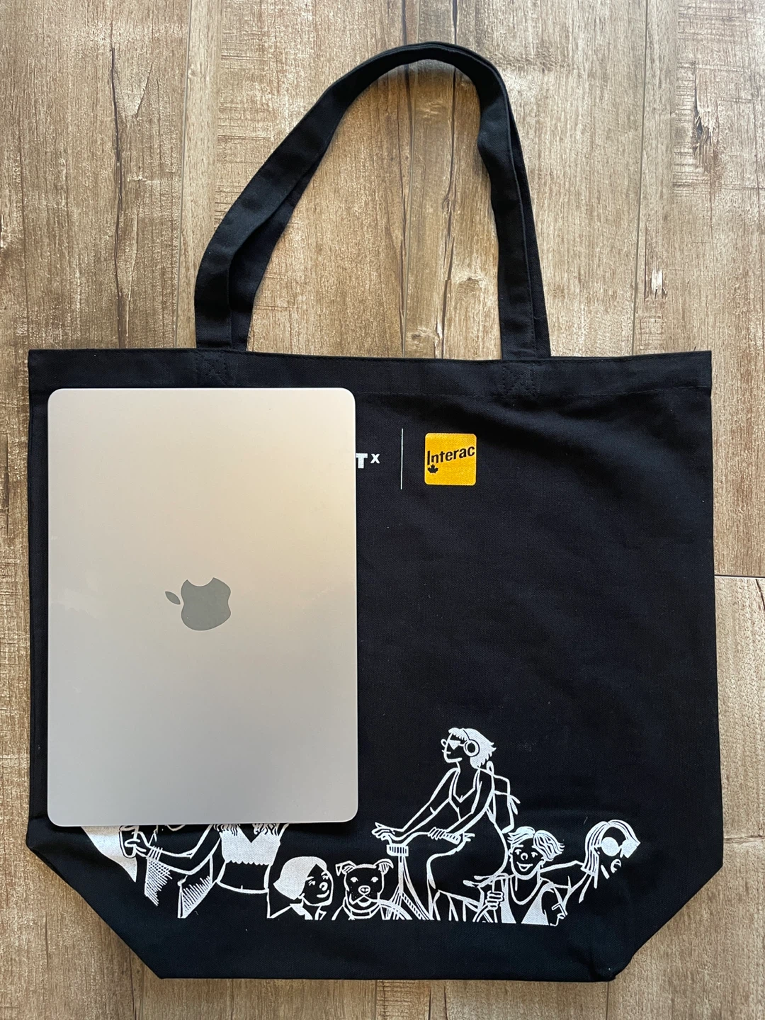 BRAND NEW 🥕 Stackt x Interac Black Tote Bag - photo 3