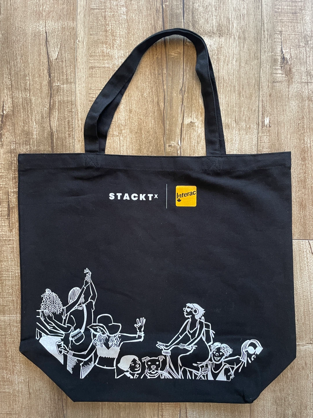 BRAND NEW 🥕 Stackt x Interac Black Tote Bag - photo 2