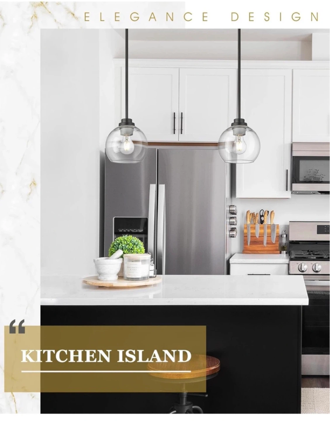 New!! 7" Modern Pendant Lights Kitchen Island 2 Pack - photo 3
