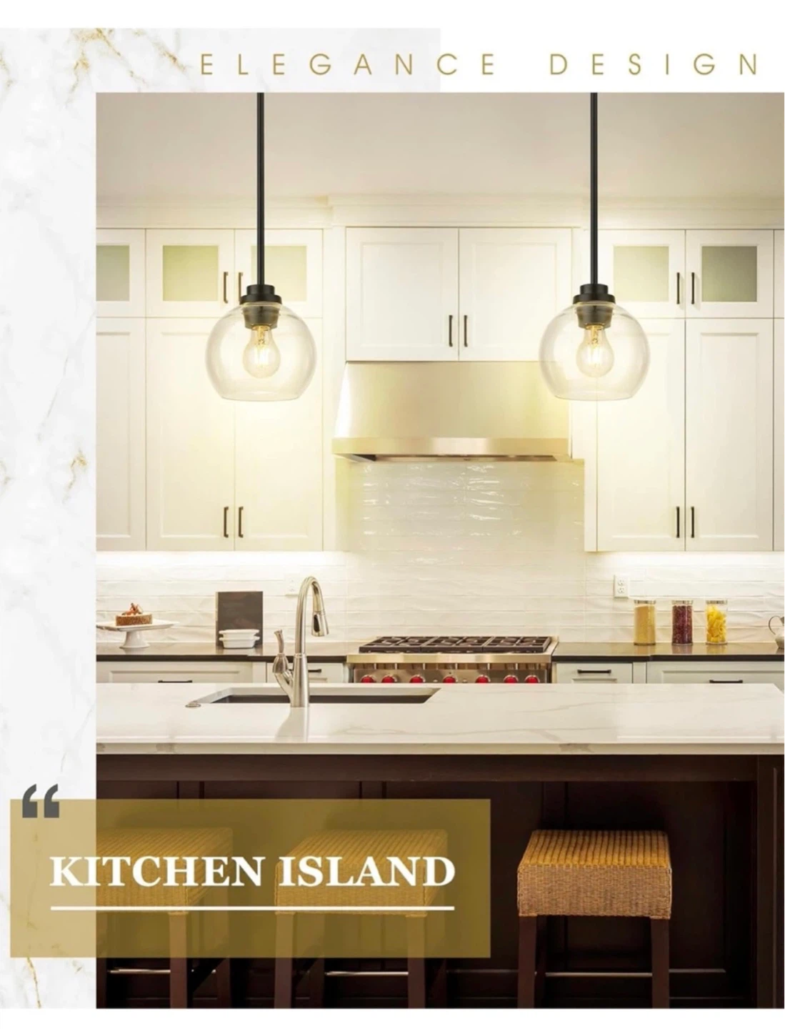 New!! 7" Modern Pendant Lights Kitchen Island 2 Pack - photo 5