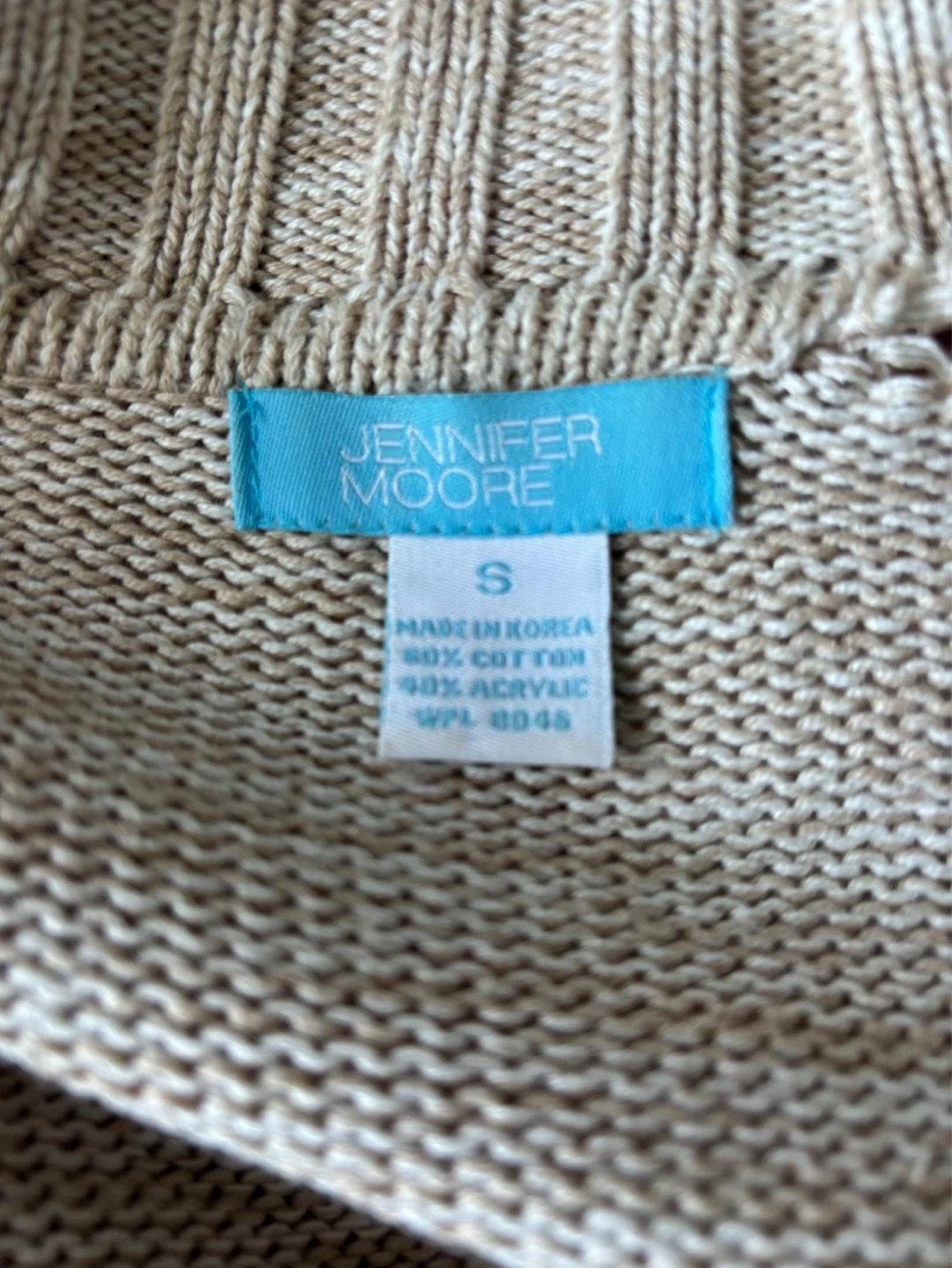 Jennifer Moore Women's Size S Cable Knit Zip-Up Sweater - photo 2