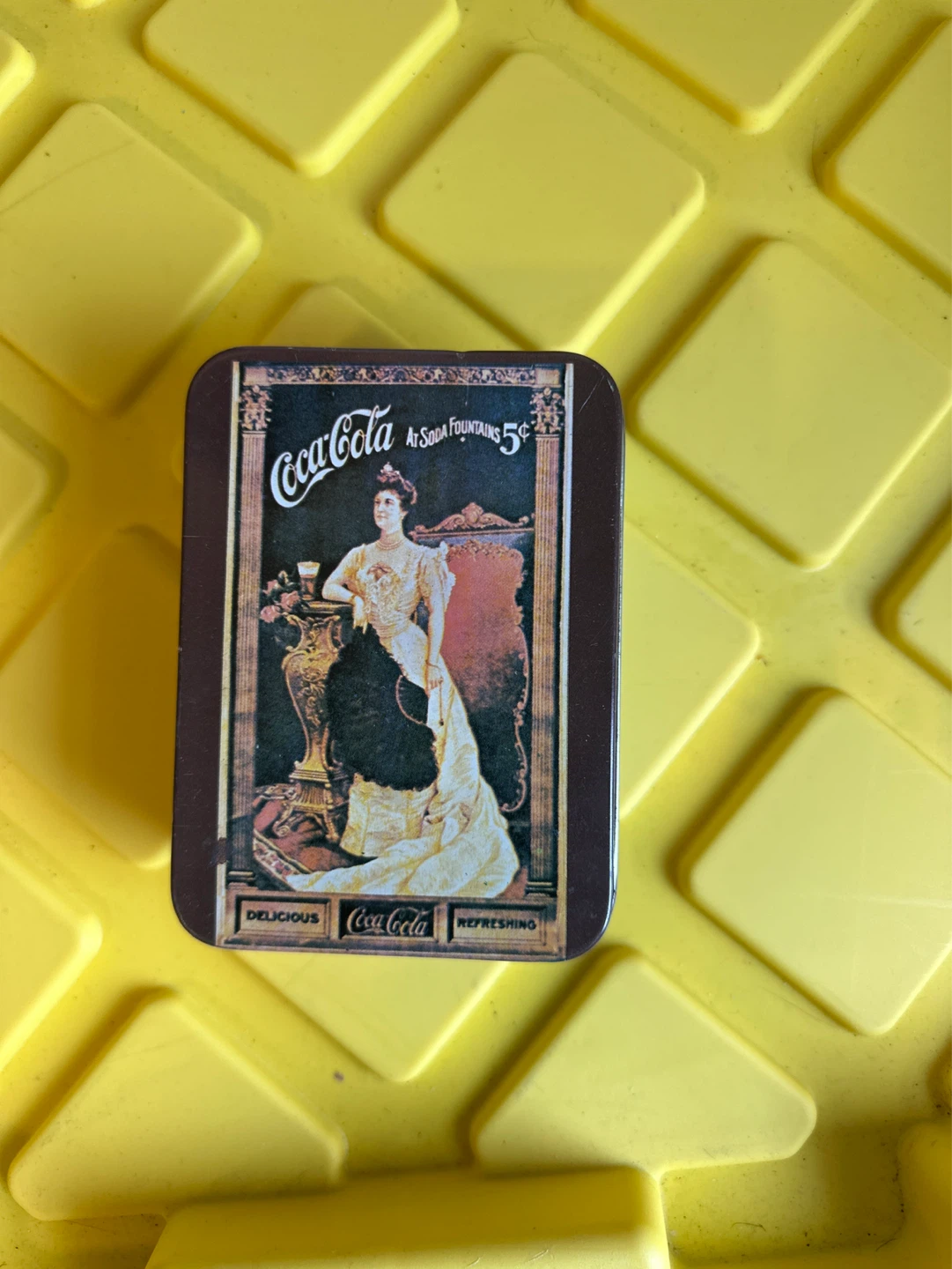 Coca-Cola Vintage Soda Fountain Advertising Tin